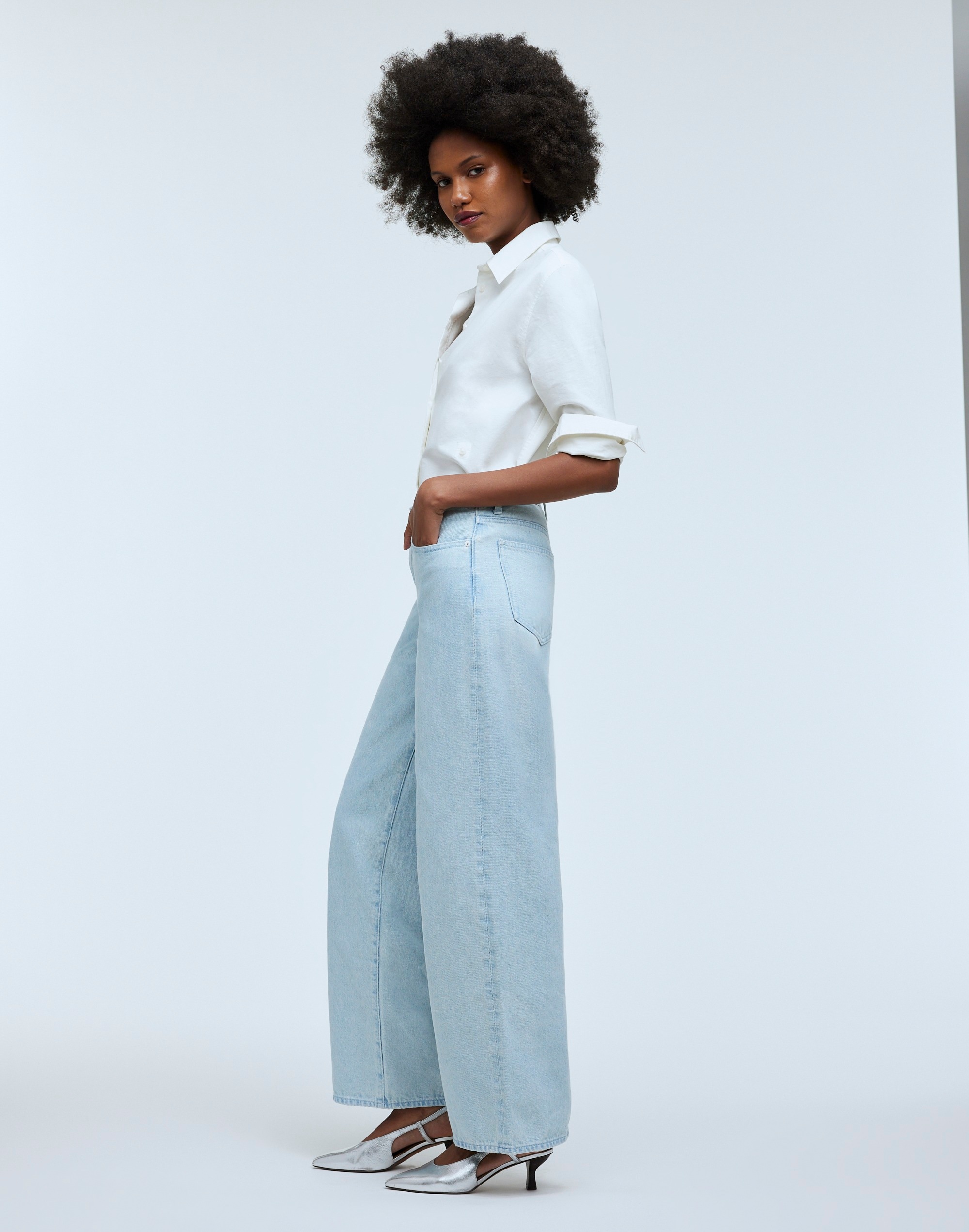 Low-Rise Superwide-Leg Jeans