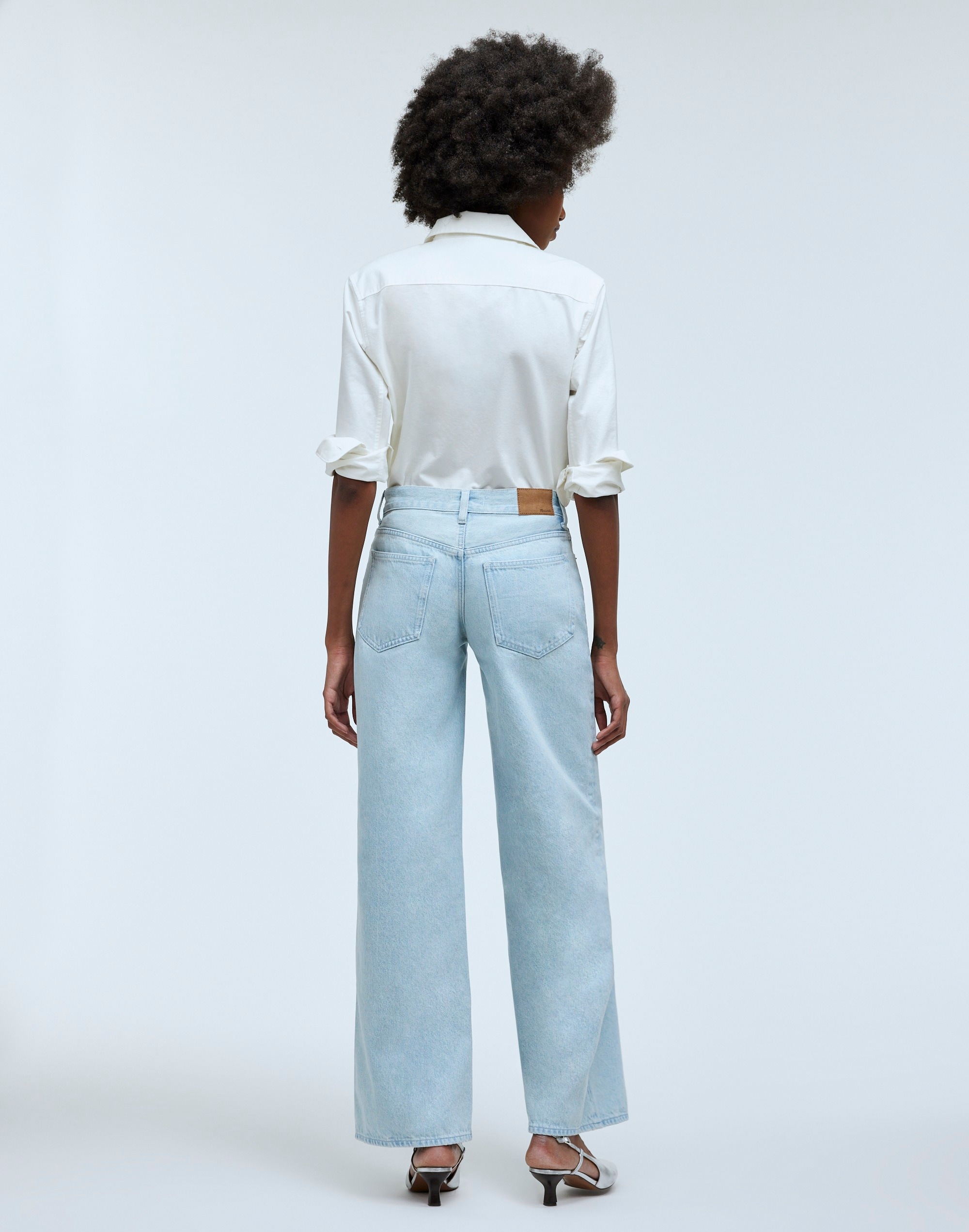 Low-Rise Superwide-Leg Jeans