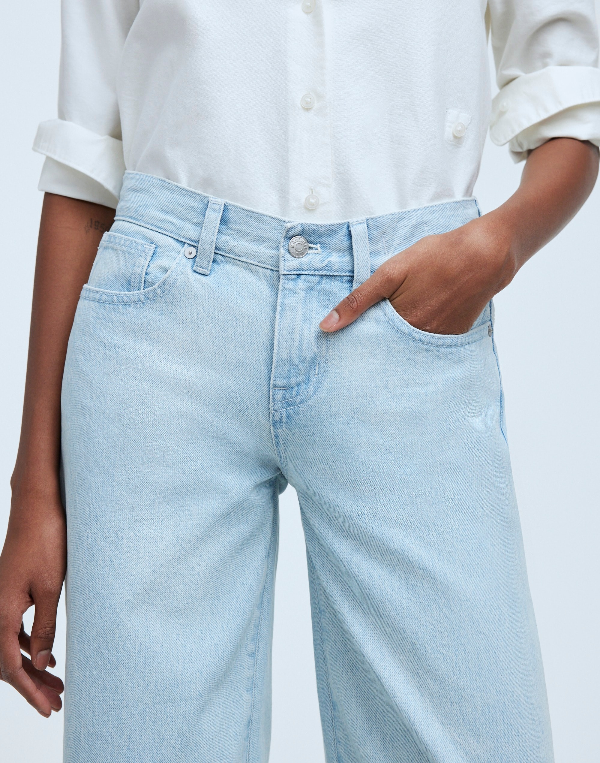 Low-Rise Superwide-Leg Jeans