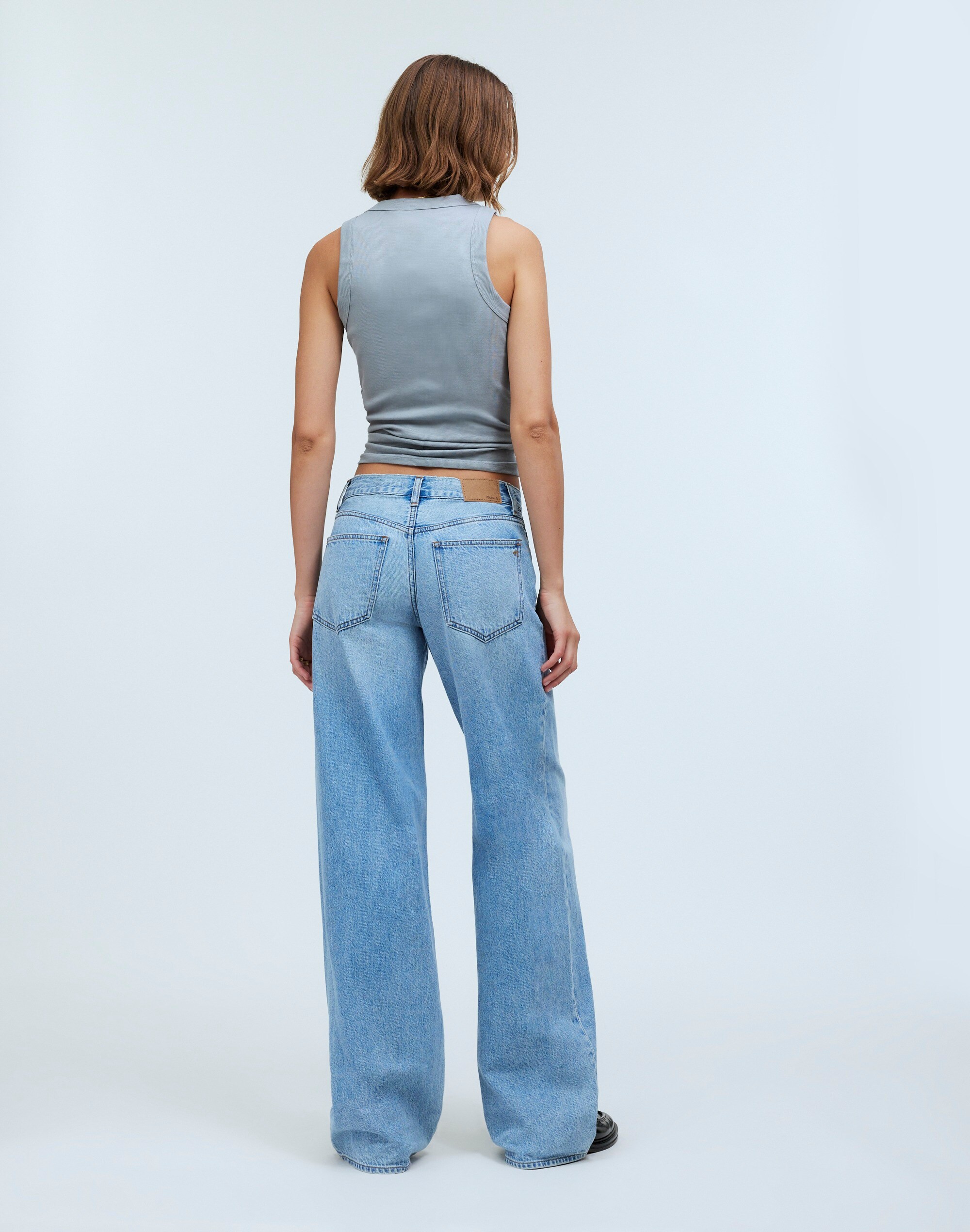 Low-Rise Superwide-Leg Jeans