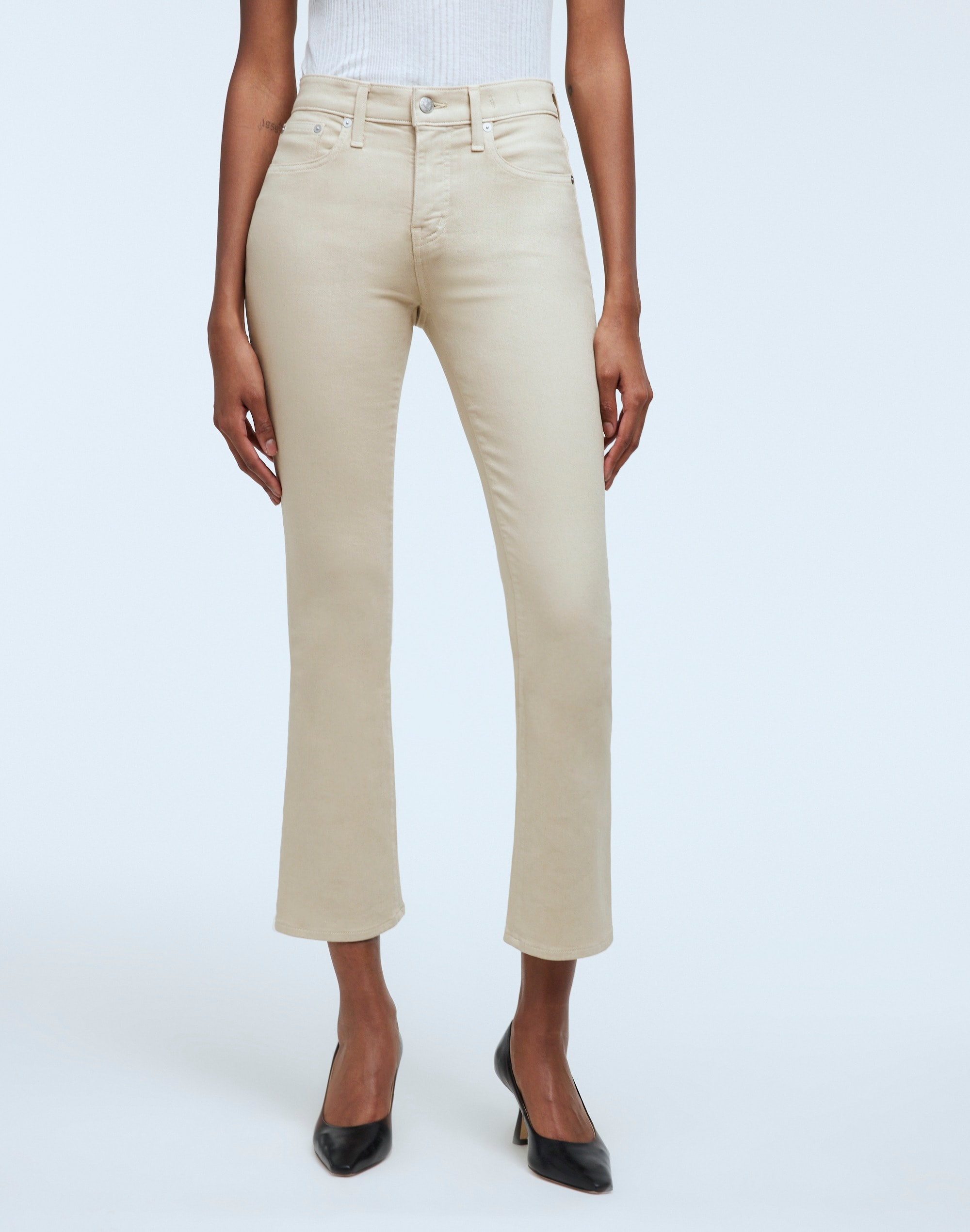 Kick Out Crop Jeans: Coated Edition