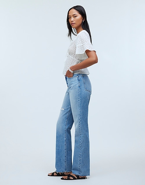 The '90s Straight Jean in Revoir Wash: Ripped Edition