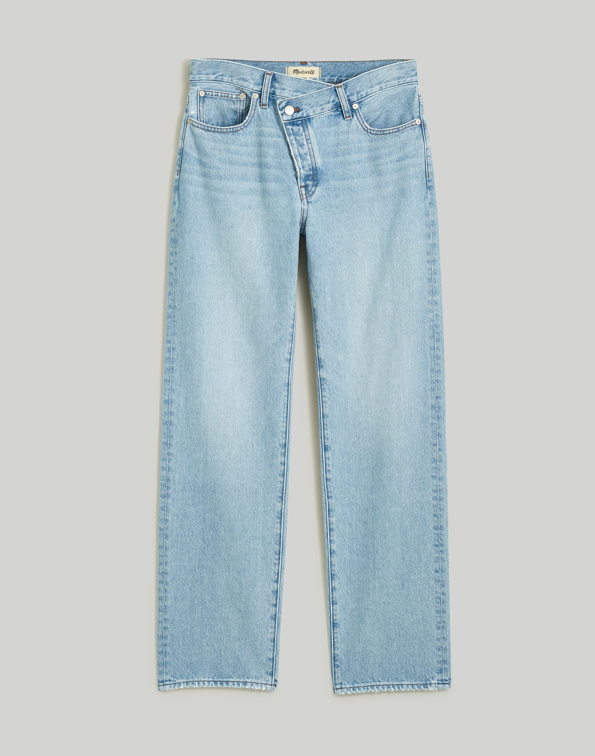 Low-Slung Straight Jeans