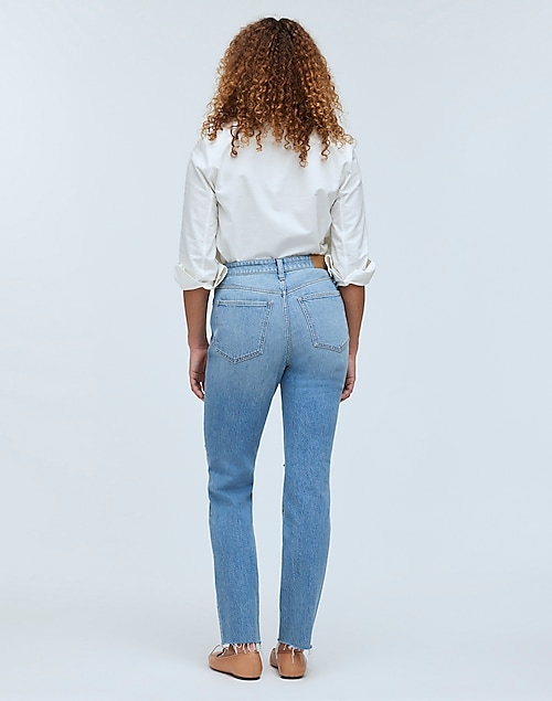 The Perfect Vintage Crop Jean in Liland Wash: Raw-Hem Edition