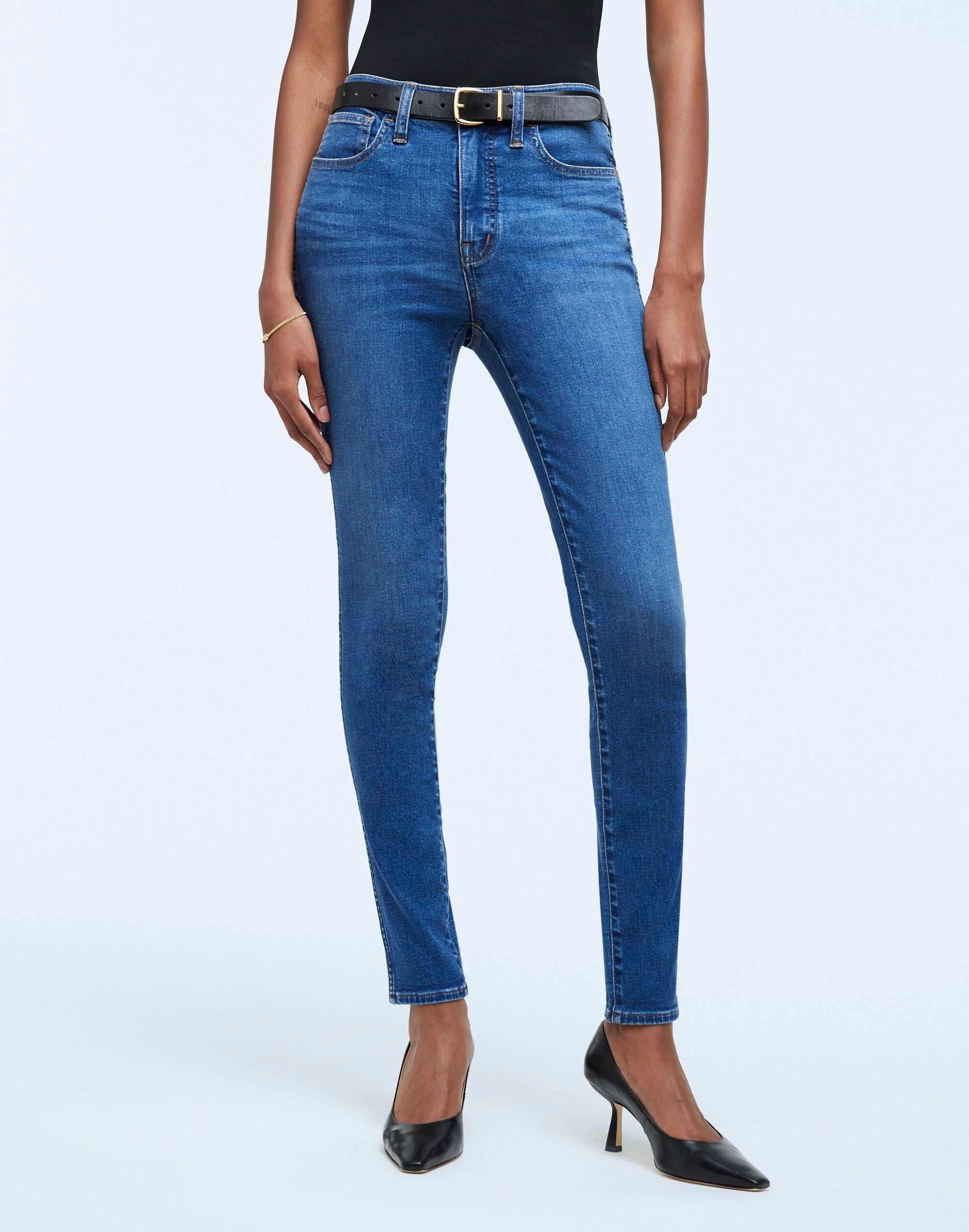 Tall 10" High-Rise Roadtripper Authentic Skinny Jeans in Faulkner Wash