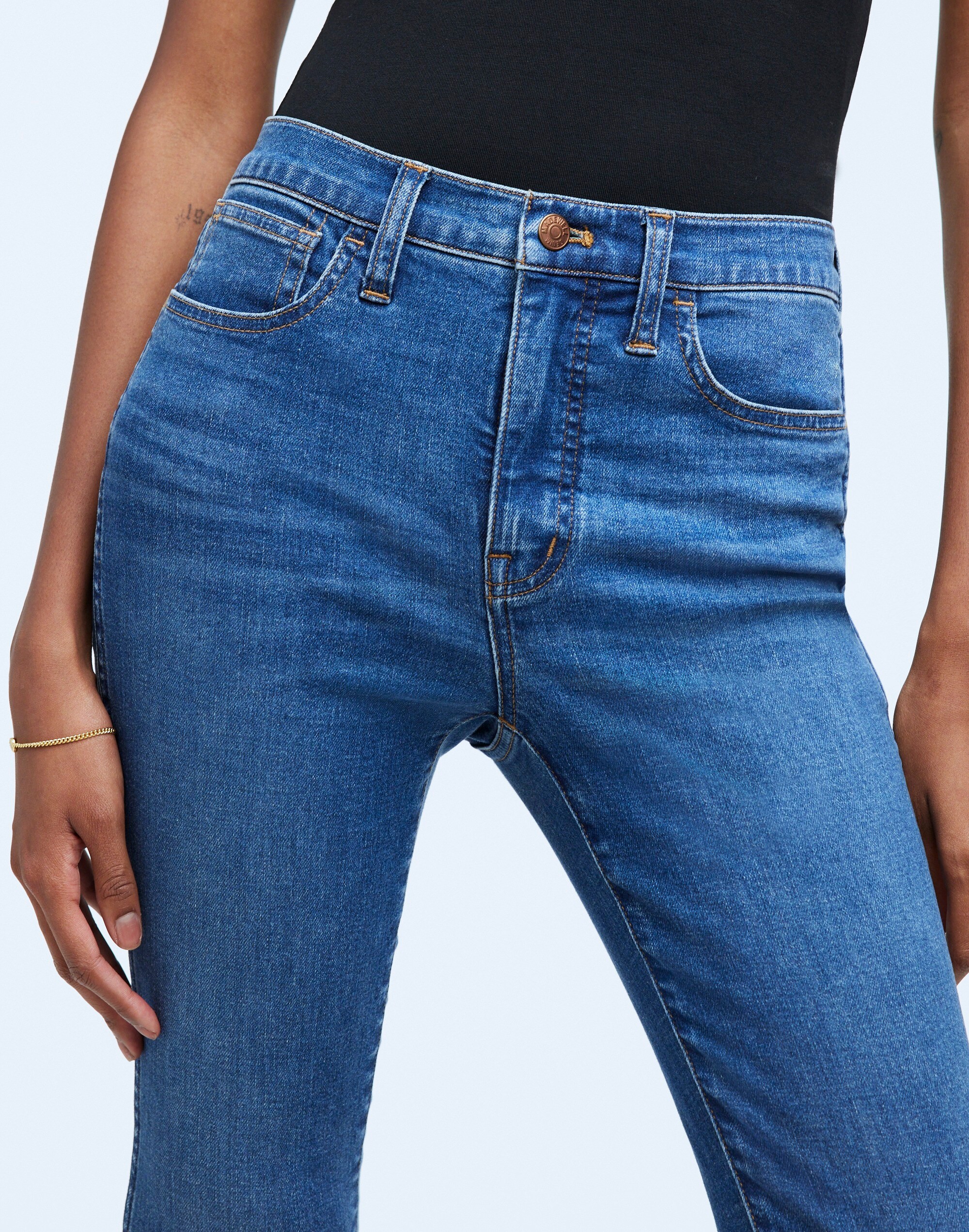 Tall 10" High-Rise Roadtripper Authentic Skinny Jeans in Faulkner Wash