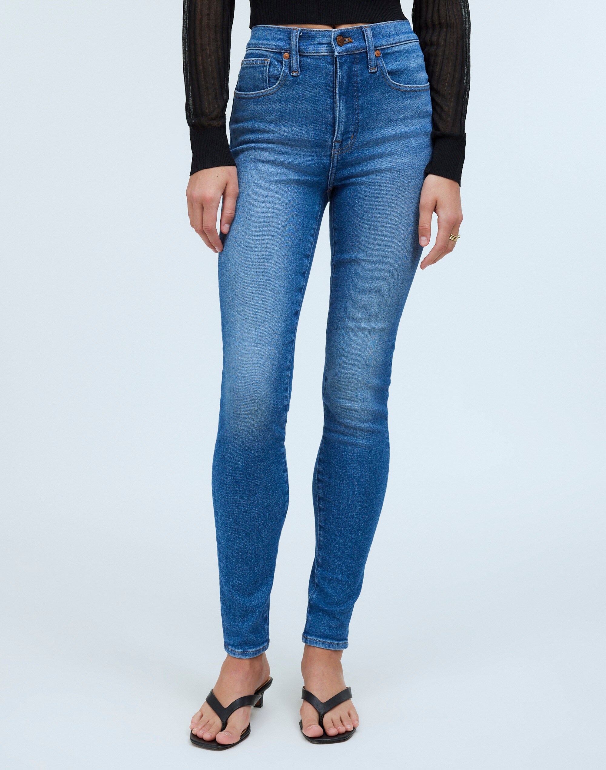 High-Rise Skinny Jeans in Gracey Wash