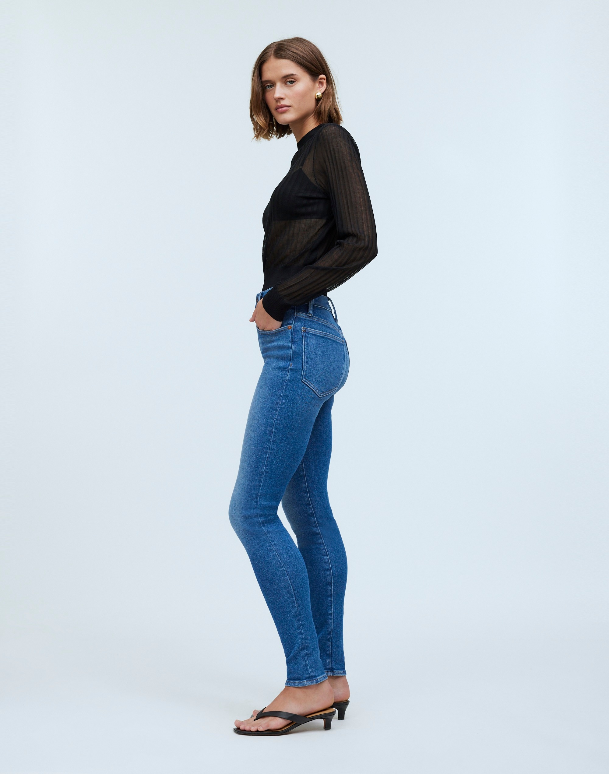 Tall High-Rise Skinny Jeans in Gracey Wash