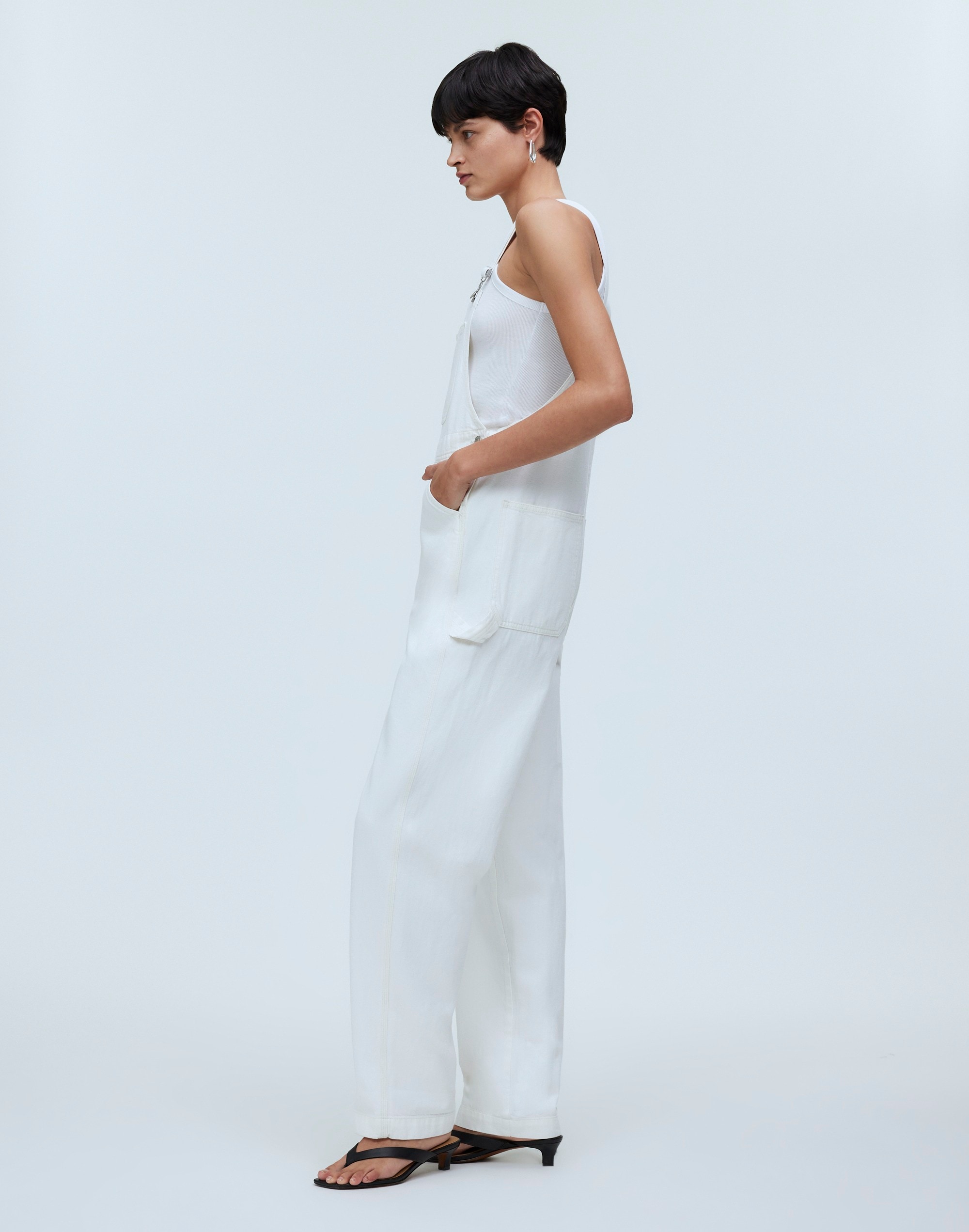 Denim Oversized Carpenter Overalls