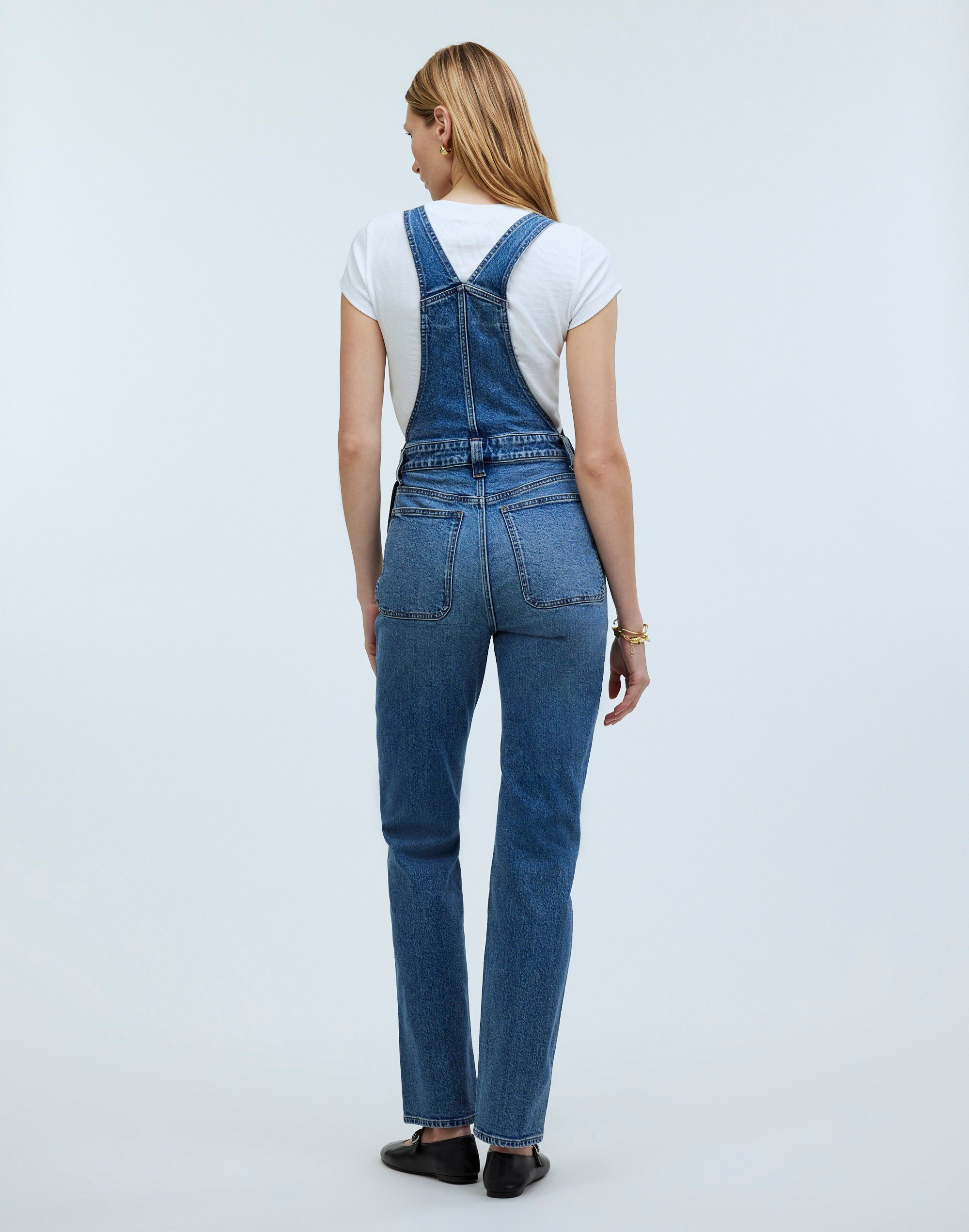 The '90s Straight Overalls in Fawnbrook Wash