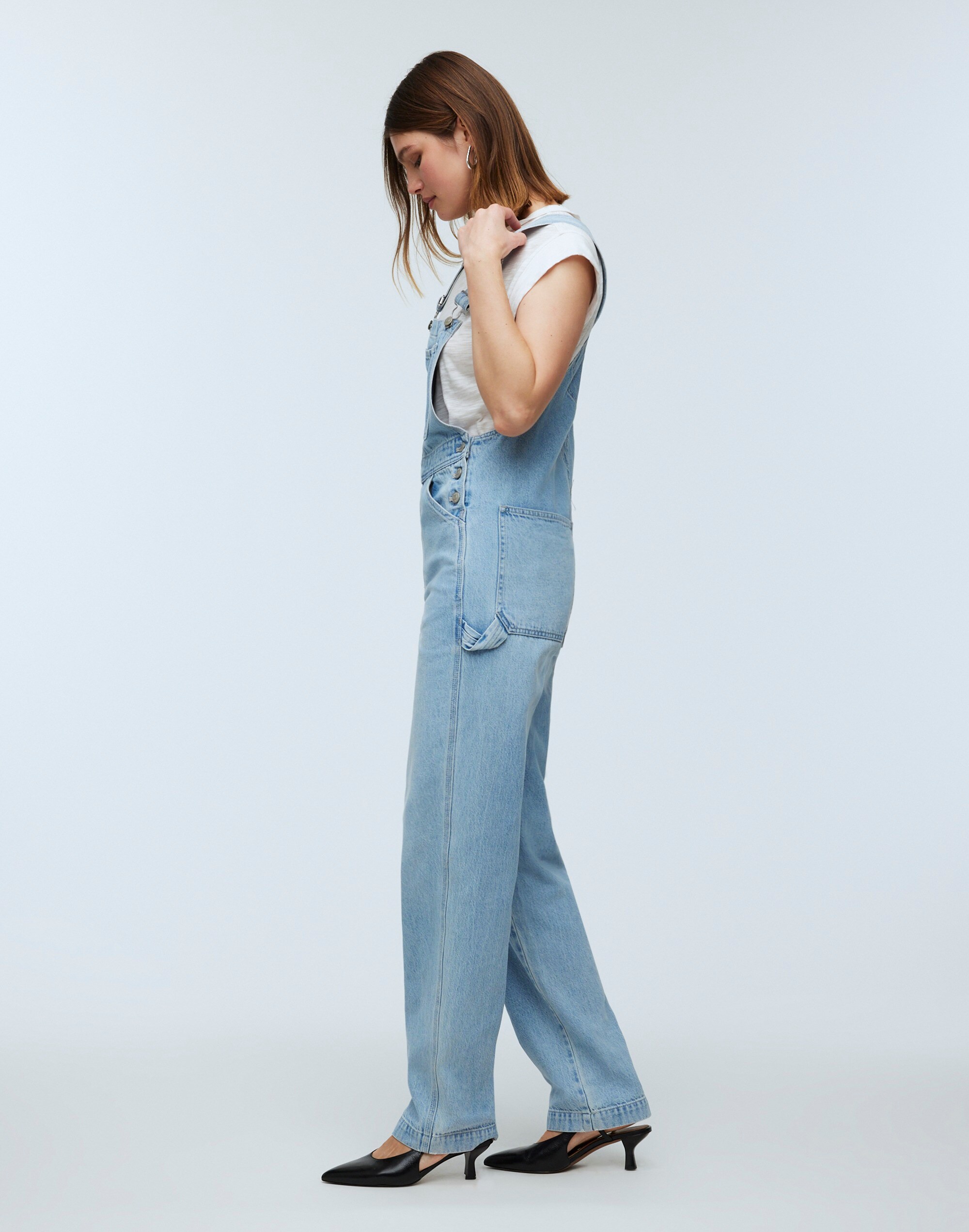 Denim Oversized Carpenter Overalls