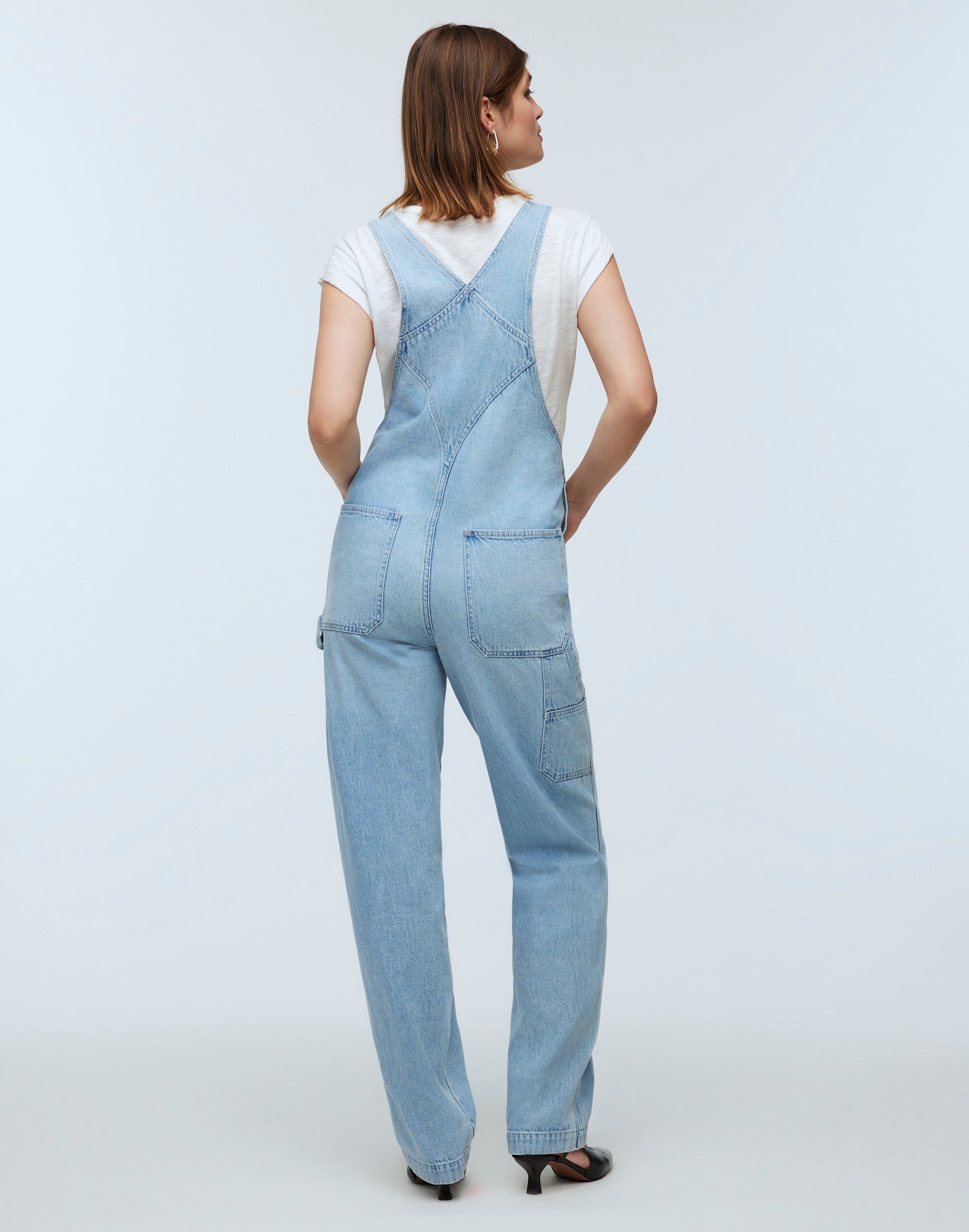 Denim Oversized Carpenter Overalls