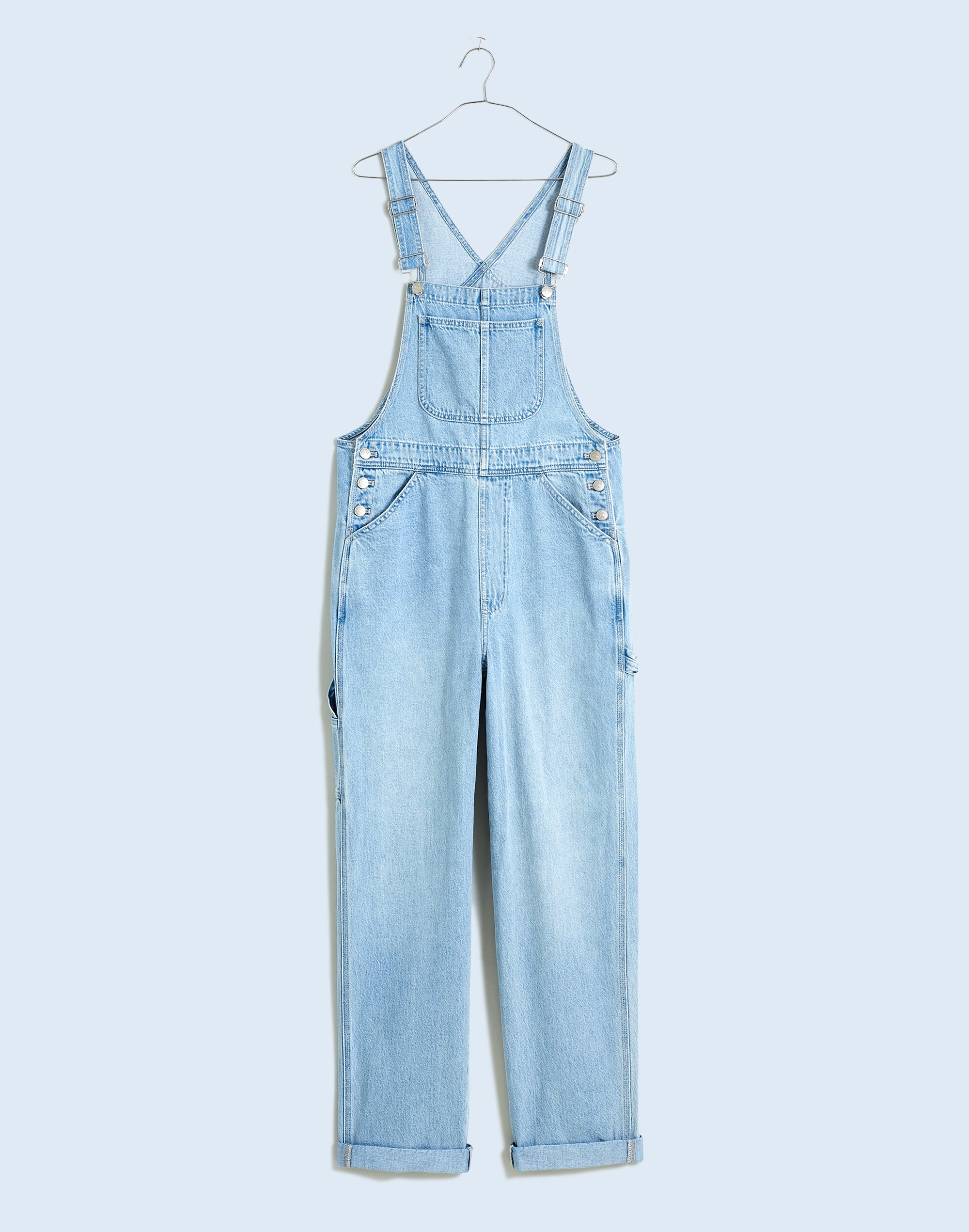Denim Oversized Carpenter Overalls