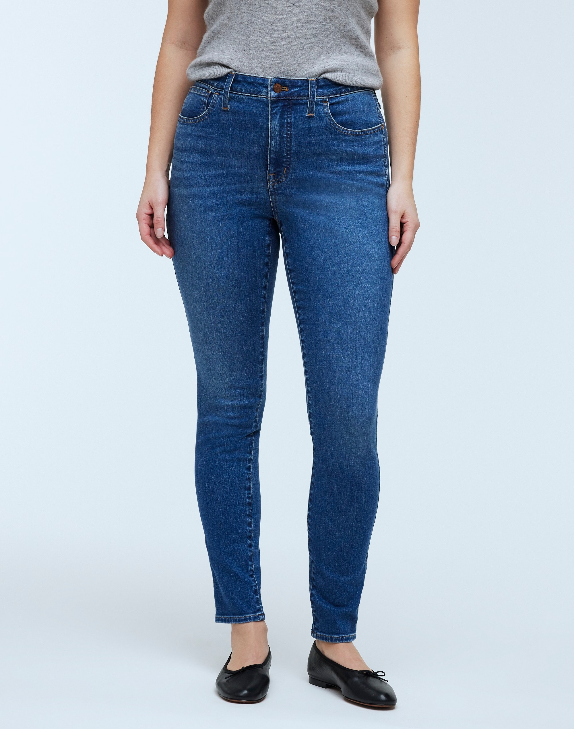 Shop Mw Curvy 10&quot; High-rise Roadtripper Authentic Skinny Jeans In Faulkner Wash