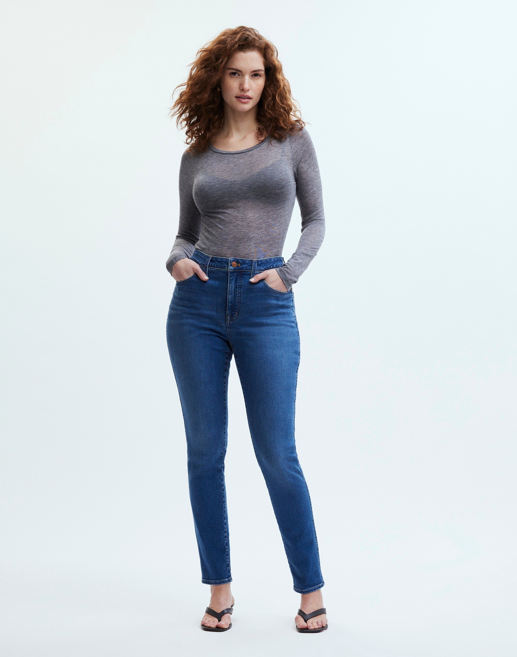 Mw Curvy 10&quot; High-rise Roadtripper Authentic Skinny Jeans In Faulkner Wash
