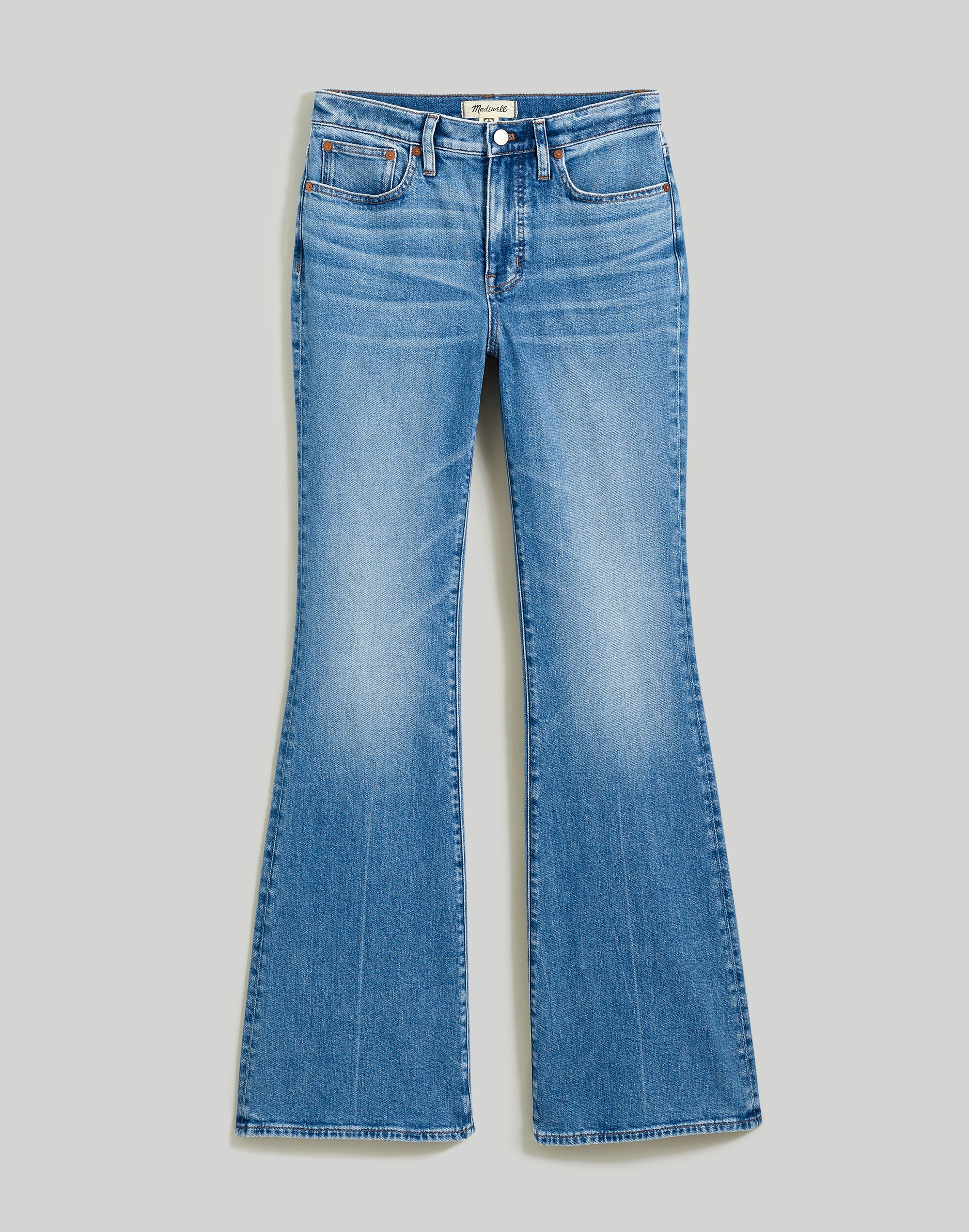 Curvy Flea Market Flare Jeans in Amaretto Wash
