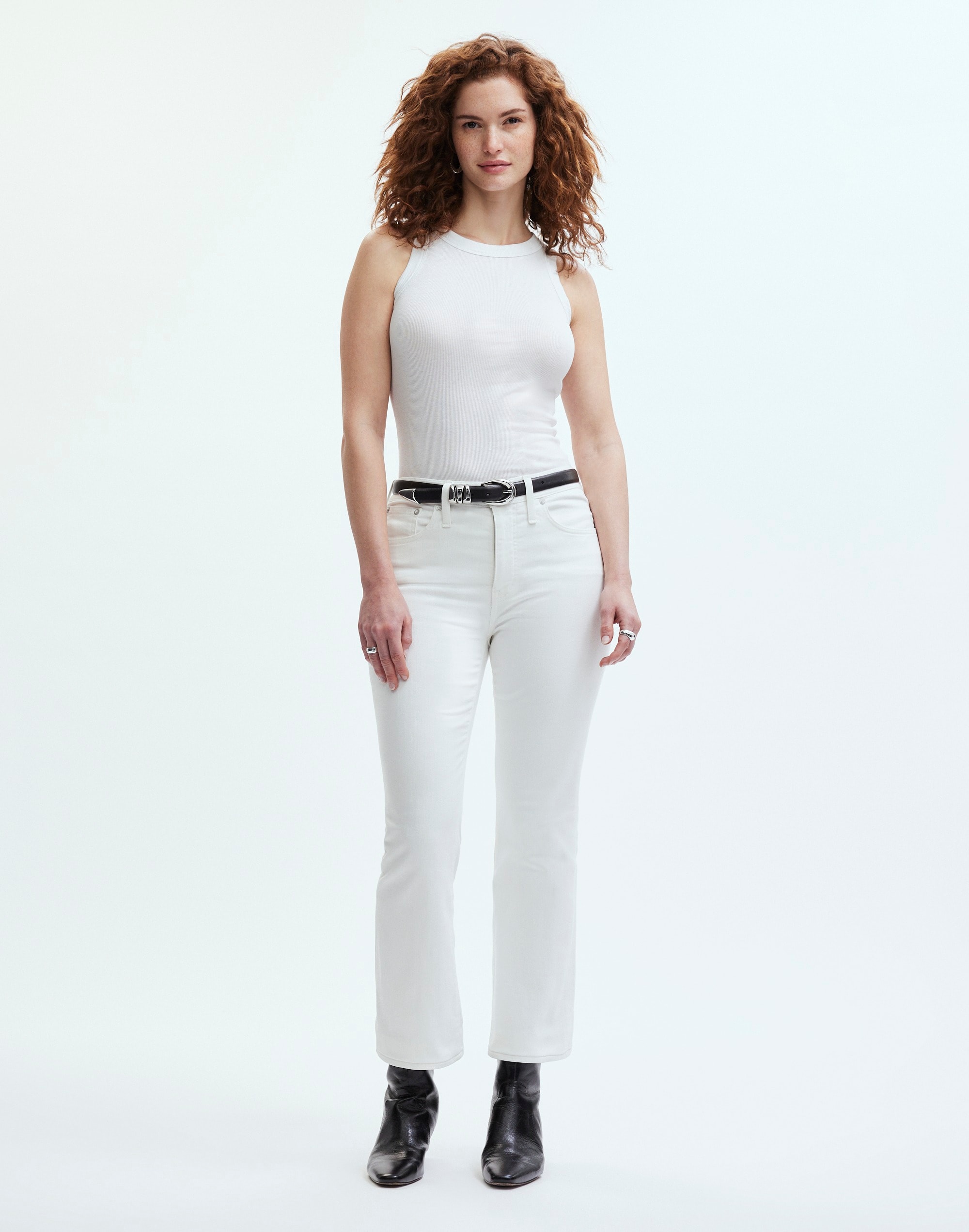 Mw Curvy Kick Out Crop Jeans In Pure White