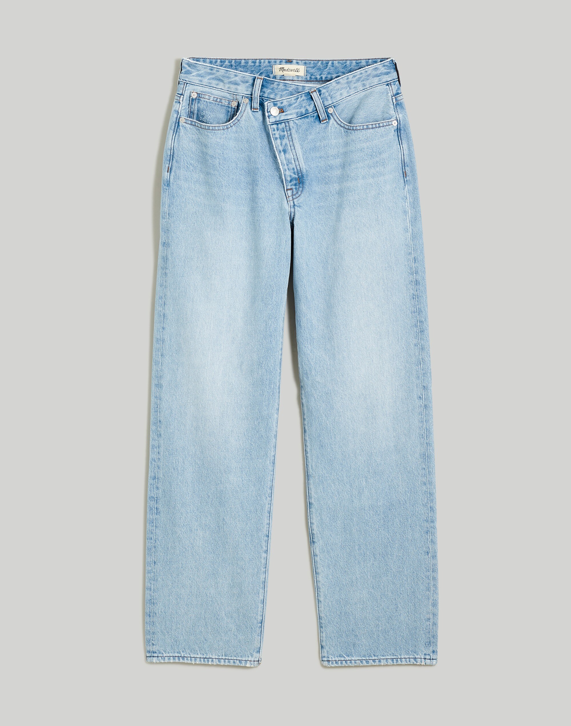 Curvy Low-Slung Straight Jeans in Sevilla Wash: Cross-Tab Edition