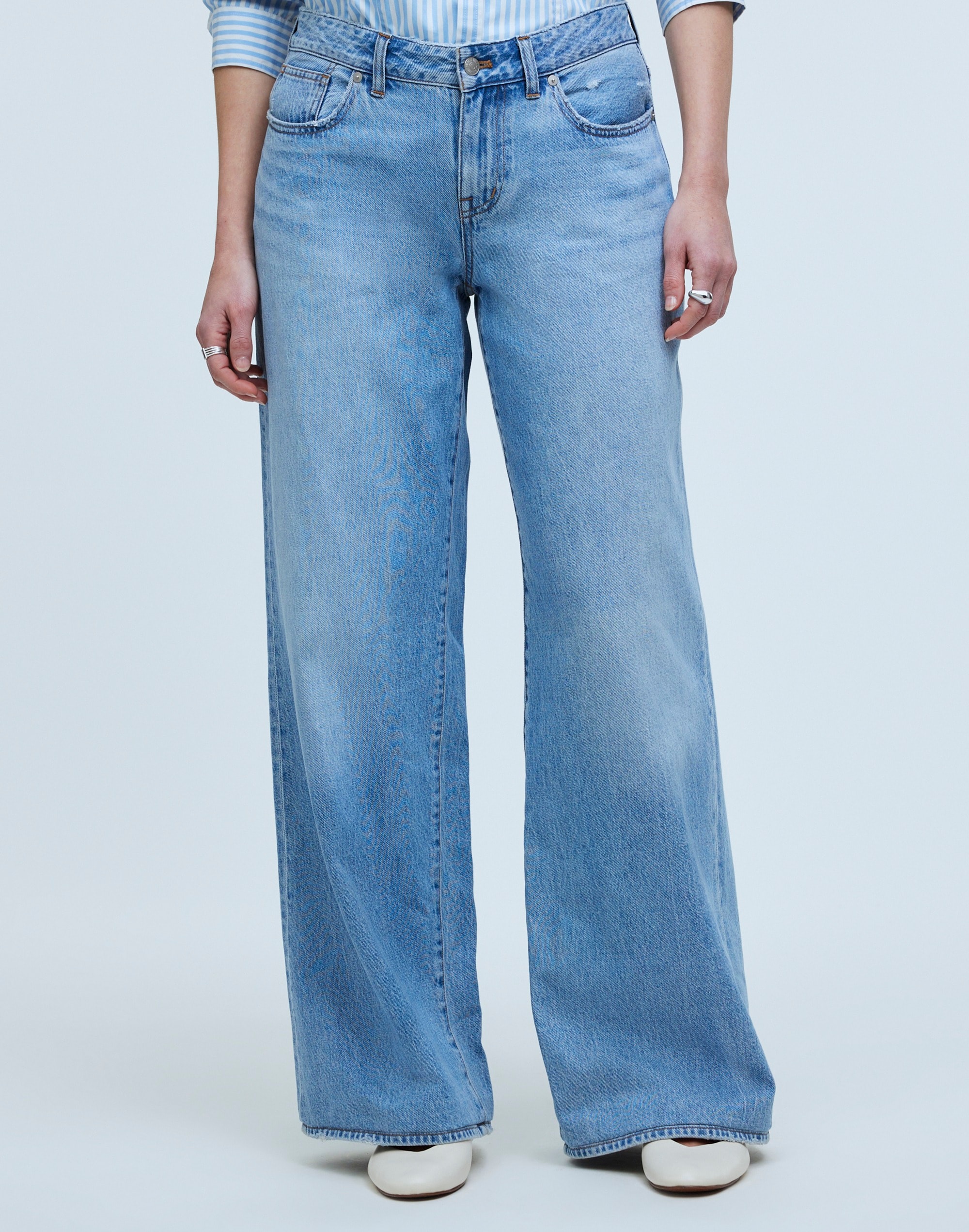 Curvy Low-Rise Superwide-Leg Jeans in Kendall Wash