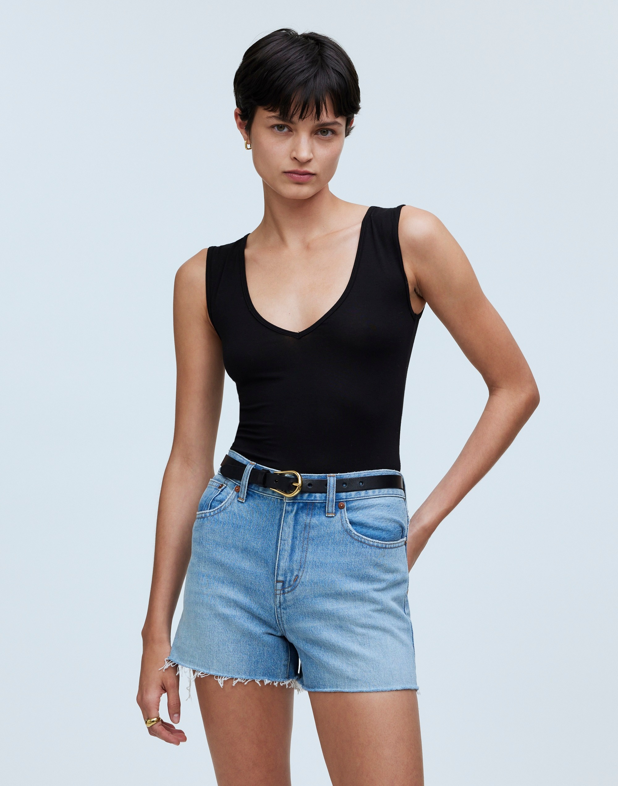 Mw Relaxed Denim Shorts In Lytle Wash