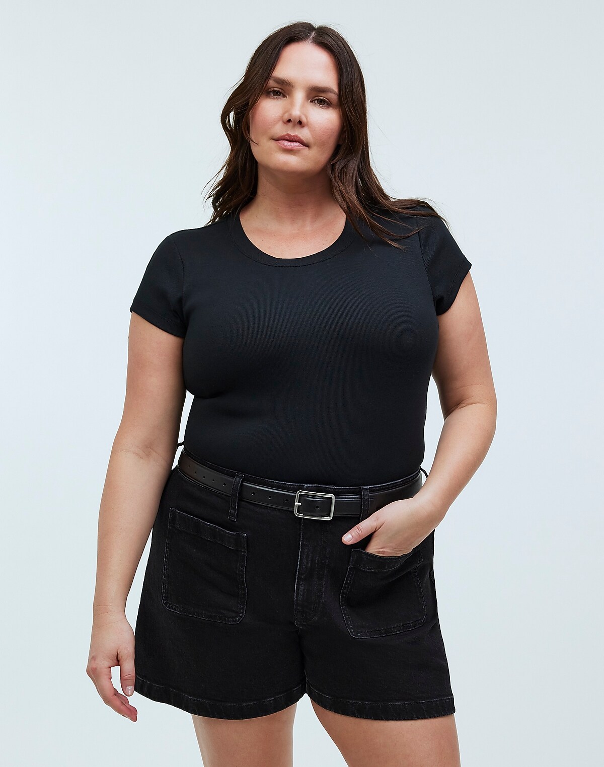 The Curvy Denim Emmett Short: Patch Pocket Edition