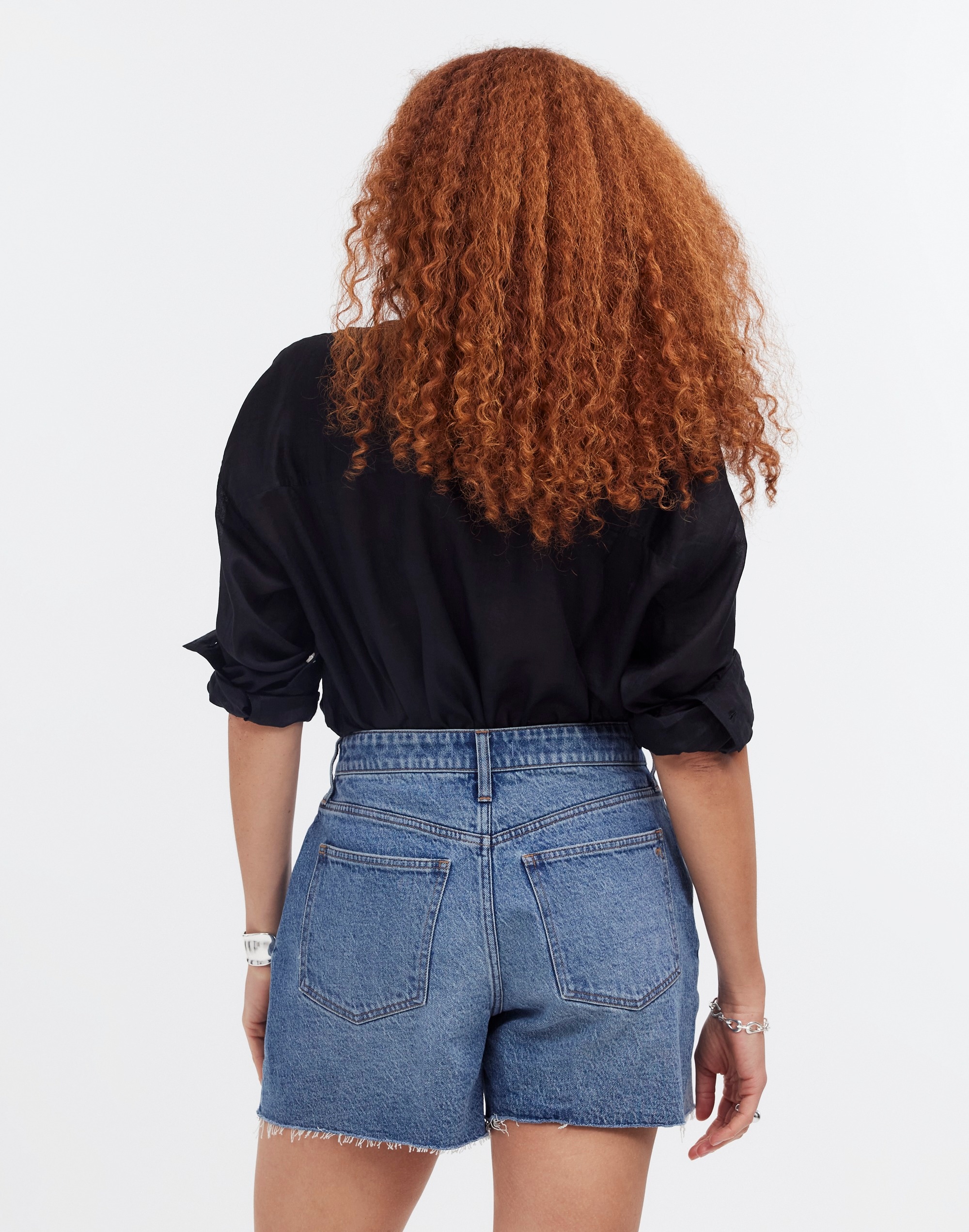 The Curvy Perfect Vintage Short in Dewberry Wash