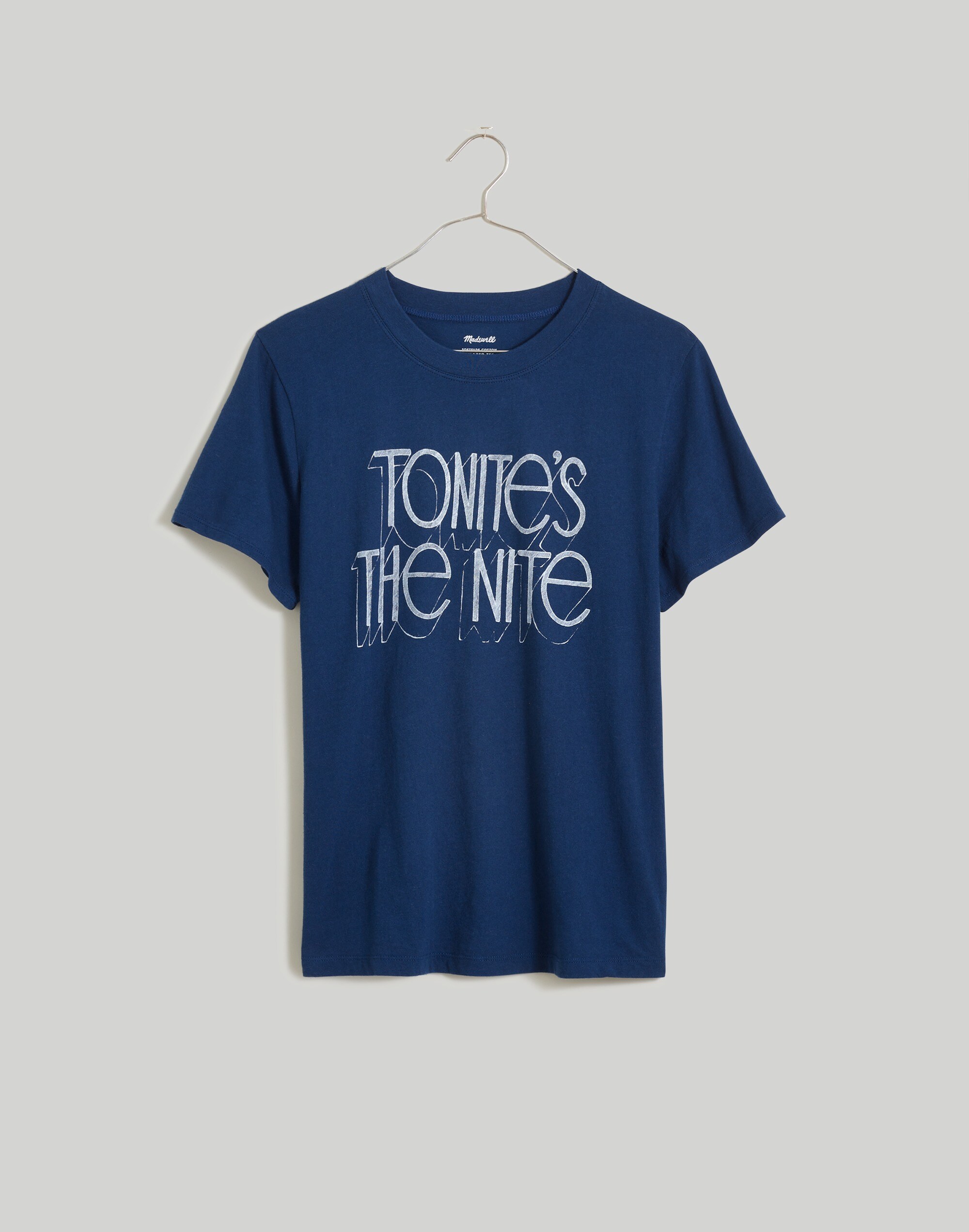 Tonite's The Nite Graphic Softfade Cotton Crewneck Relaxed Tee