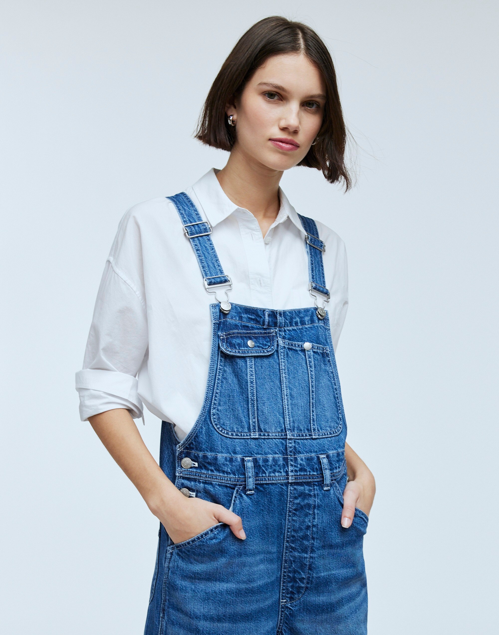 Madewell x Kaihara Denim Oversized Carpenter Overalls