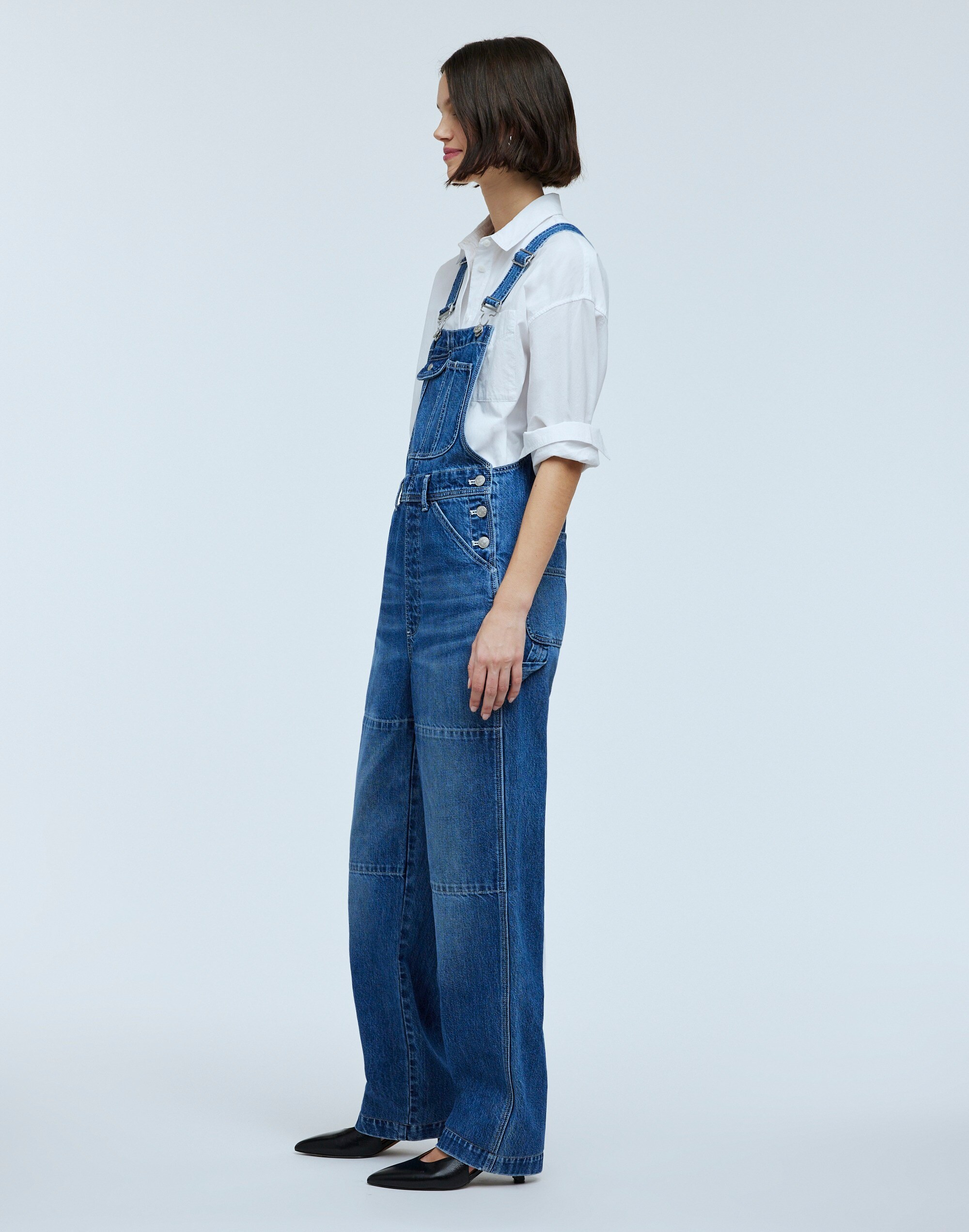 Madewell x Kaihara Denim Oversized Carpenter Overalls