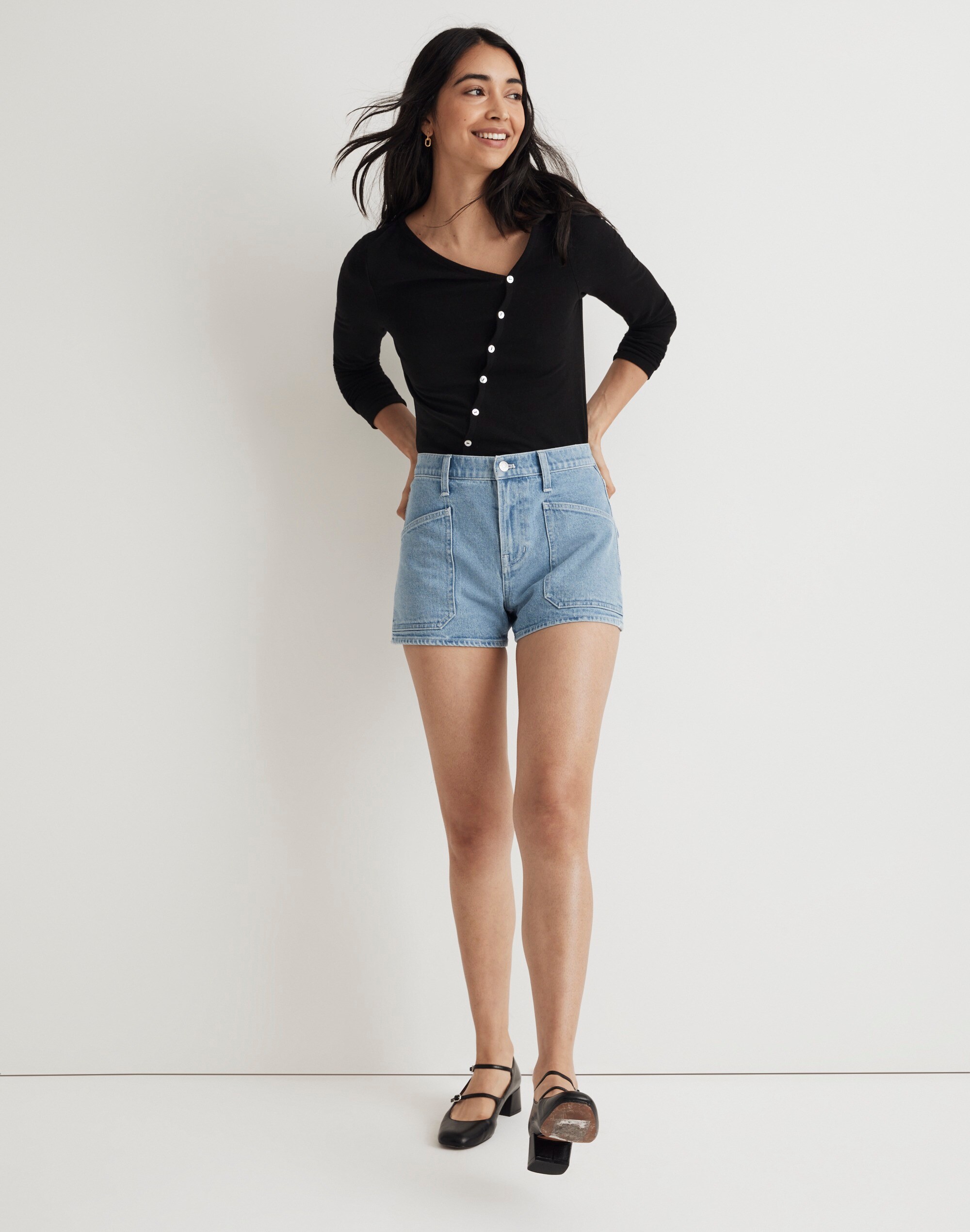 The Perfect Vintage Jean Short in Cardston Wash