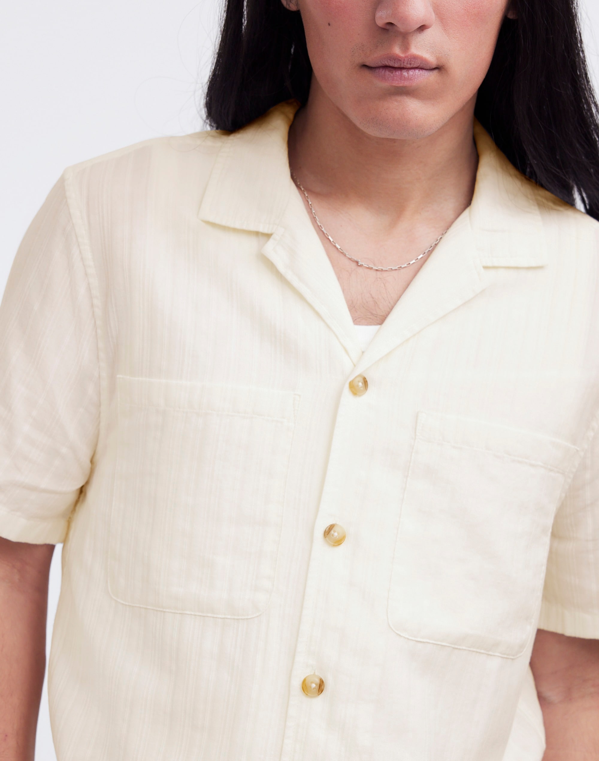 Easy Short-Sleeve Shirt in Stripe