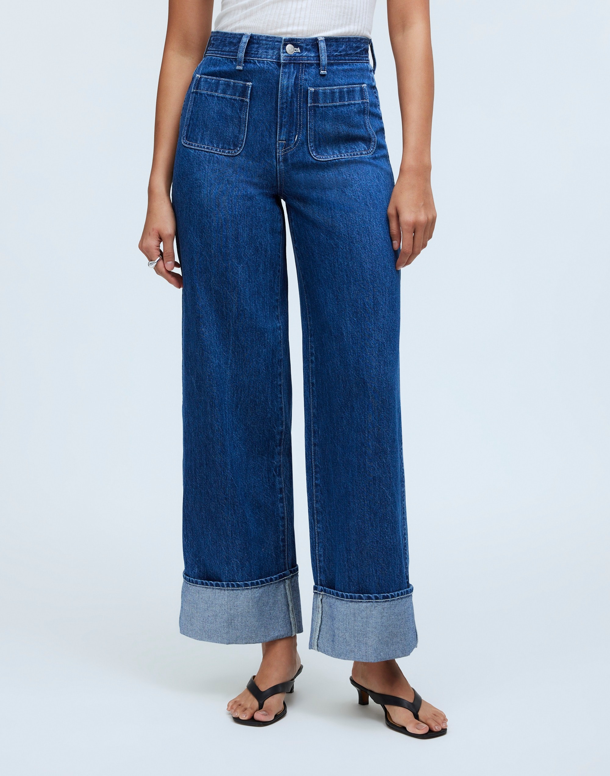 Superwide-Leg Jeans in Hewett Wash: Airy Denim Edition