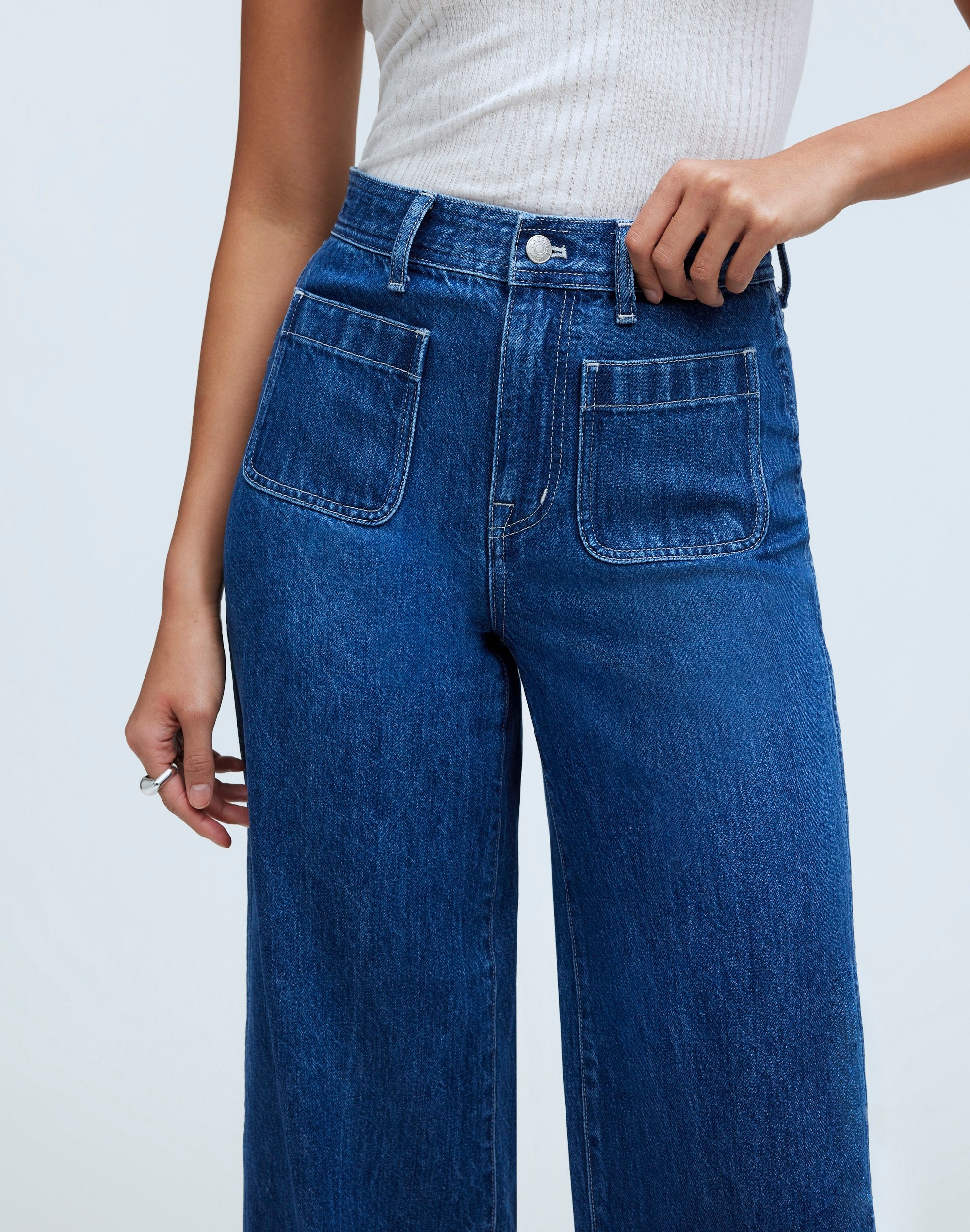 Superwide-Leg Jeans in Hewett Wash: Airy Denim Edition