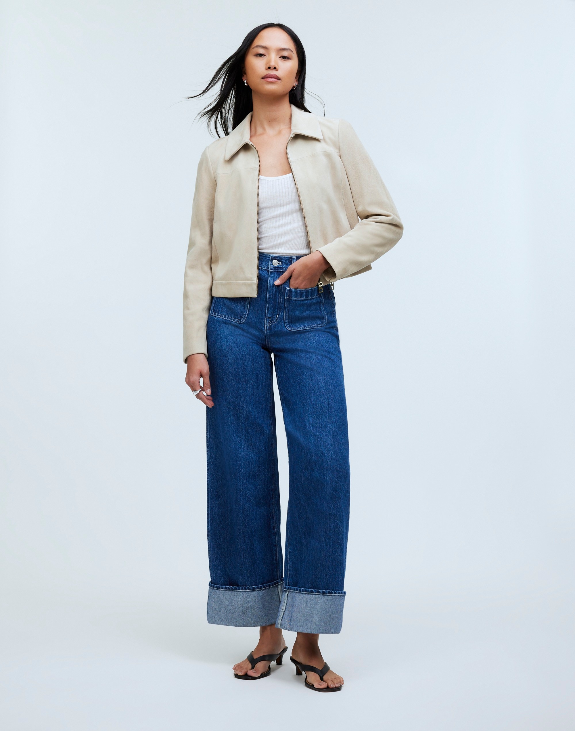 Superwide-Leg Jeans in Hewett Wash: Airy Denim Edition
