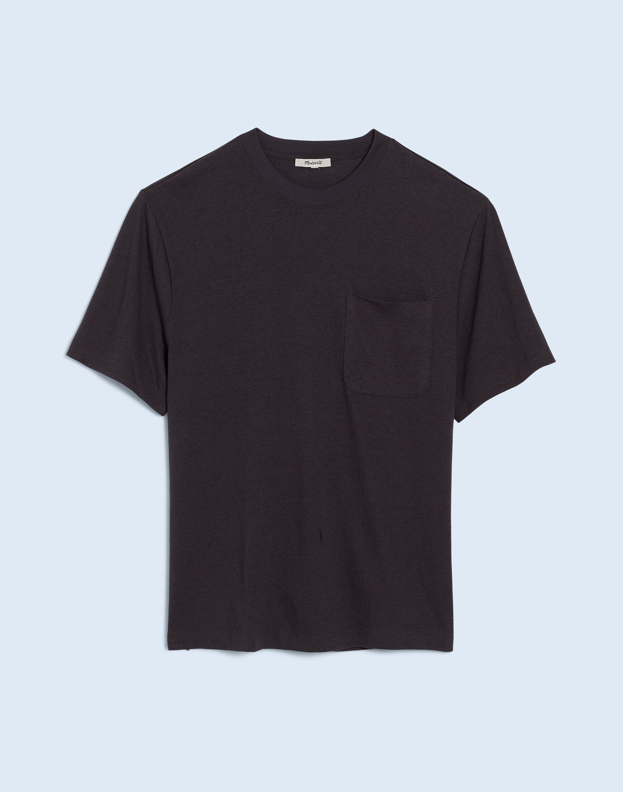 Cotton-Linen Blend Boxy Tee