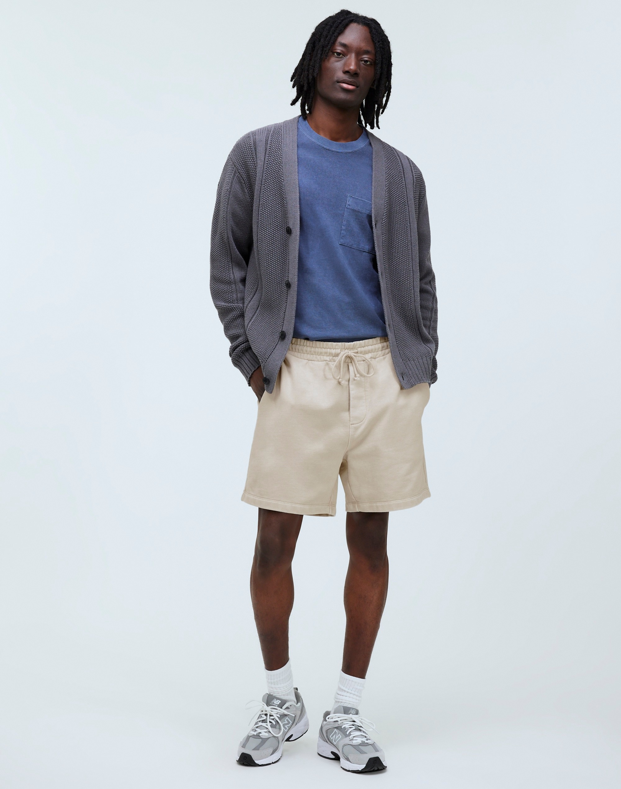 Mw The Mccarren Midweight Everywear Short In Bleached Canvas