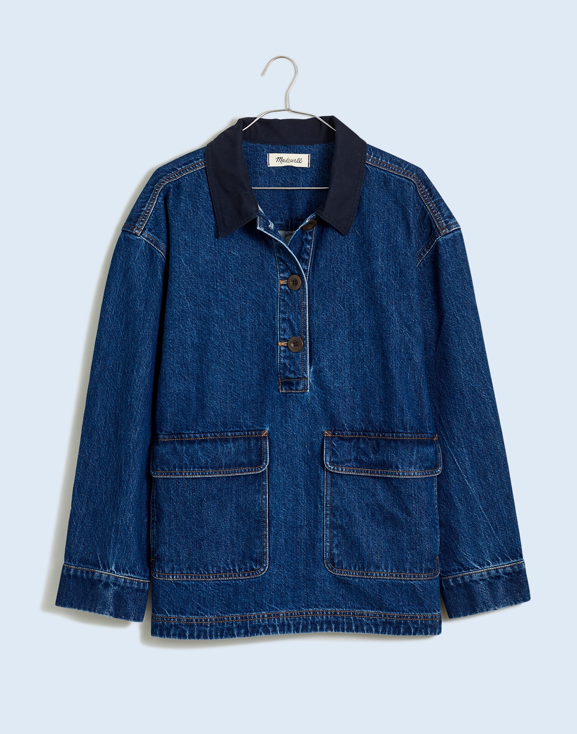 ジャケット・アウター 60's denim pullover Vintage 70s Deadstock Wrangler Sherpa Lined Denim Jacket