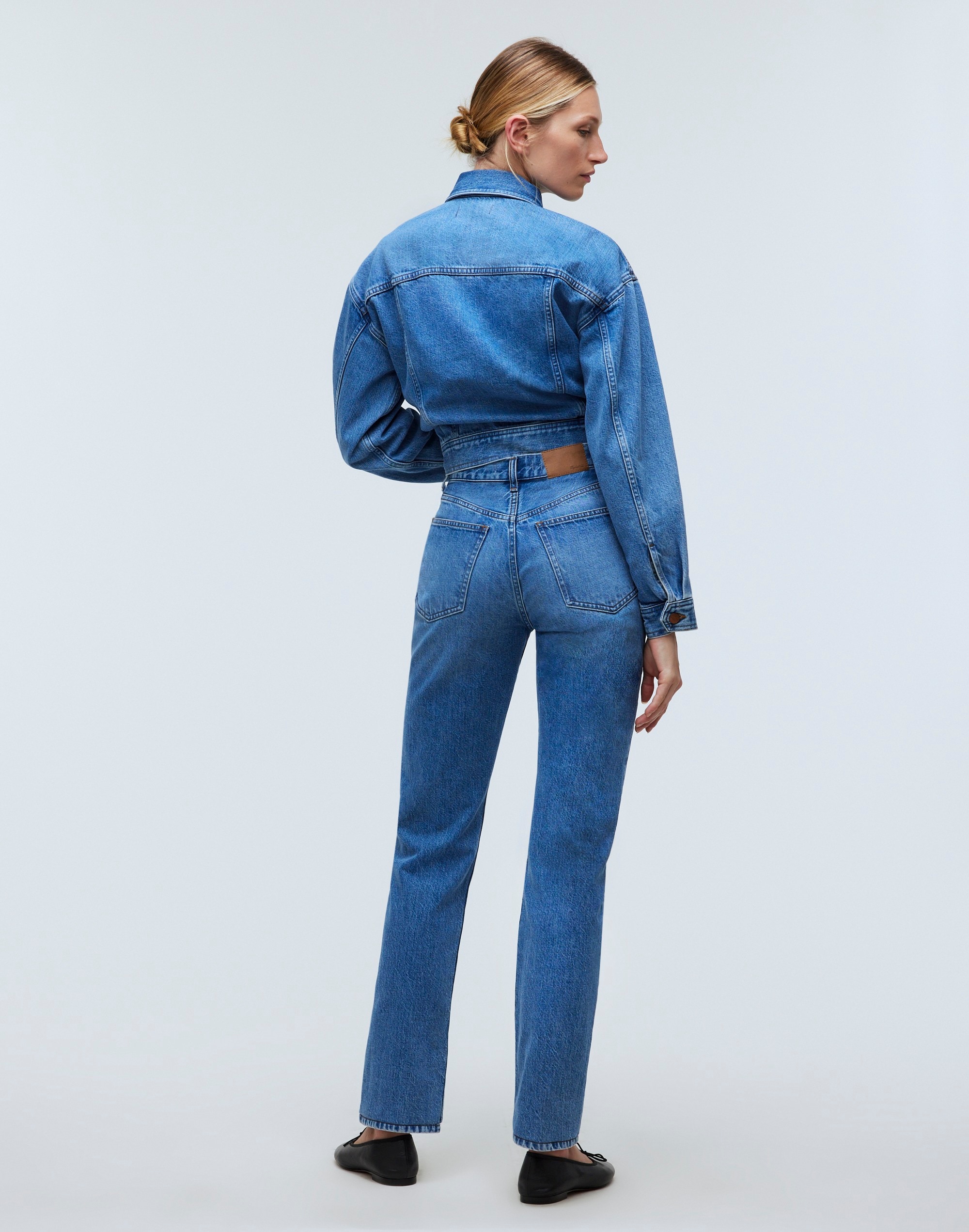 The '90s Straight Jean in Grenhart Wash in null image 4
