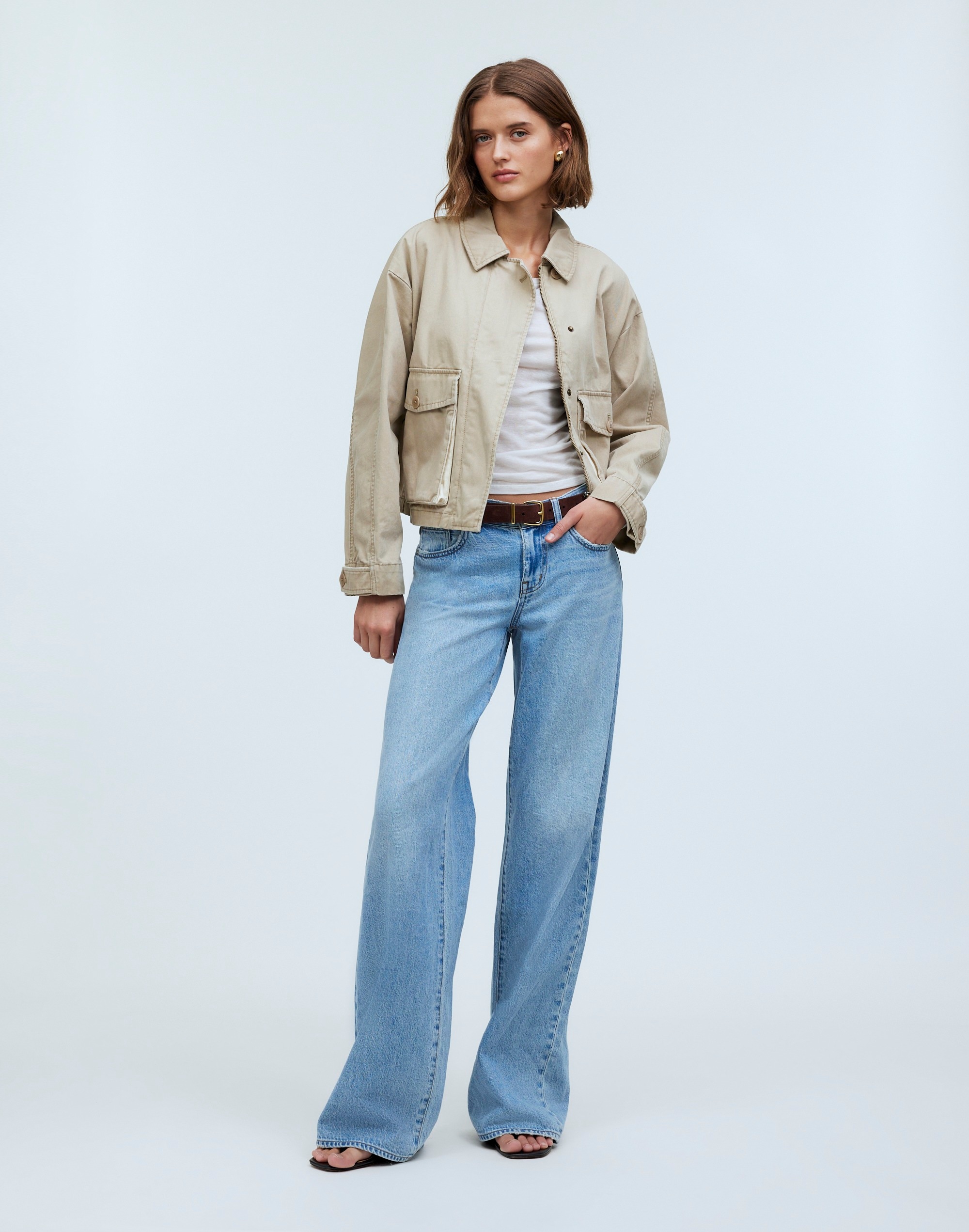 Cropped Cargo Jacket