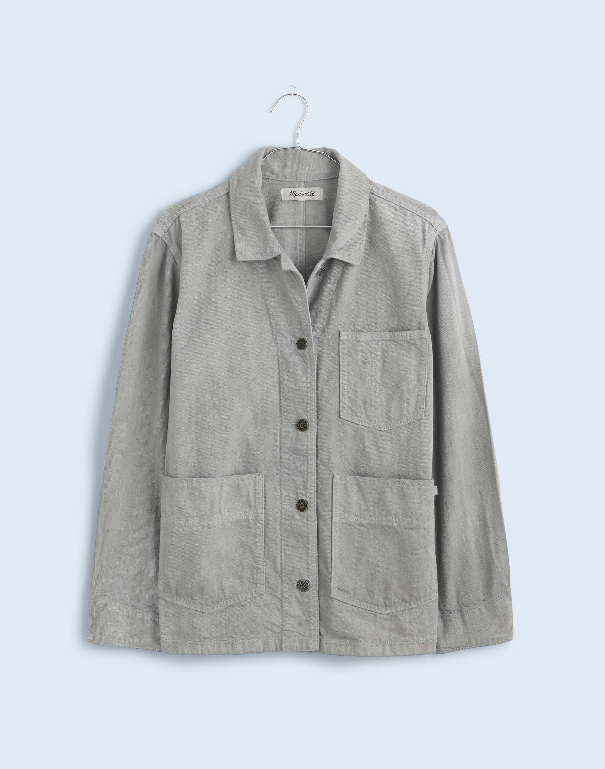 Madewell x MN Dye Studio Denim Chore Coat in null image 6