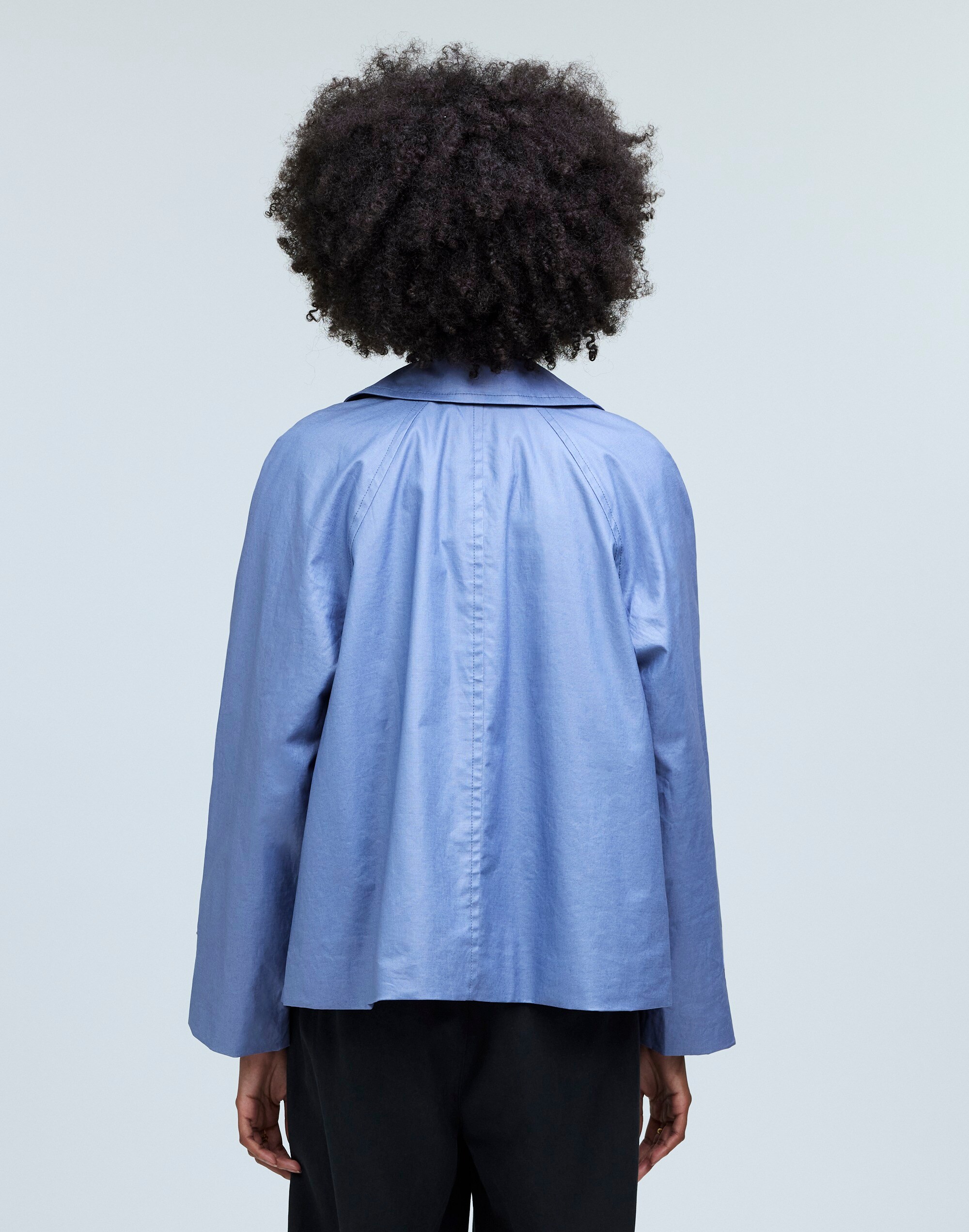 Laminated Short Trench Coat