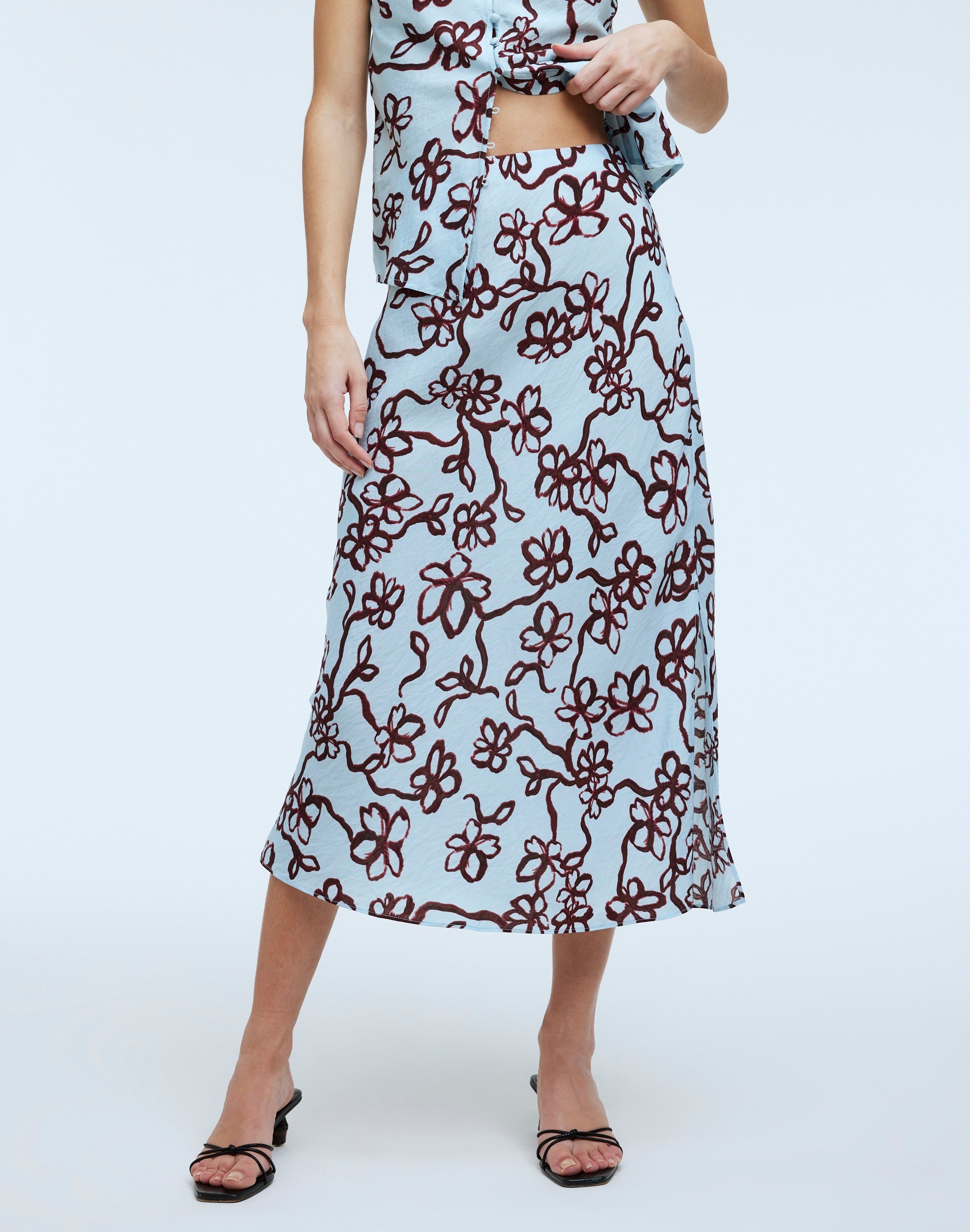 The Layton Midi Slip Skirt
