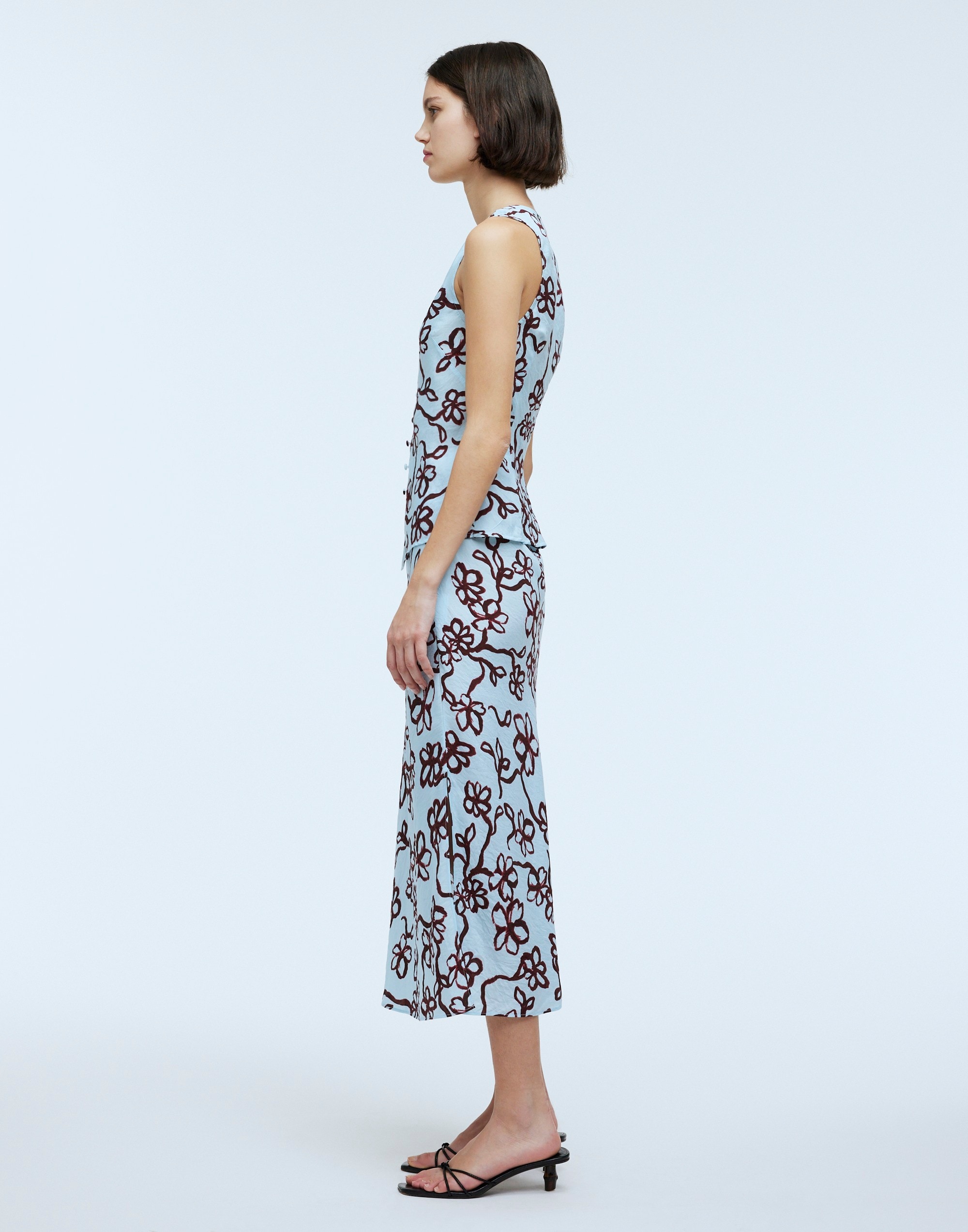 The Layton Midi Slip Skirt