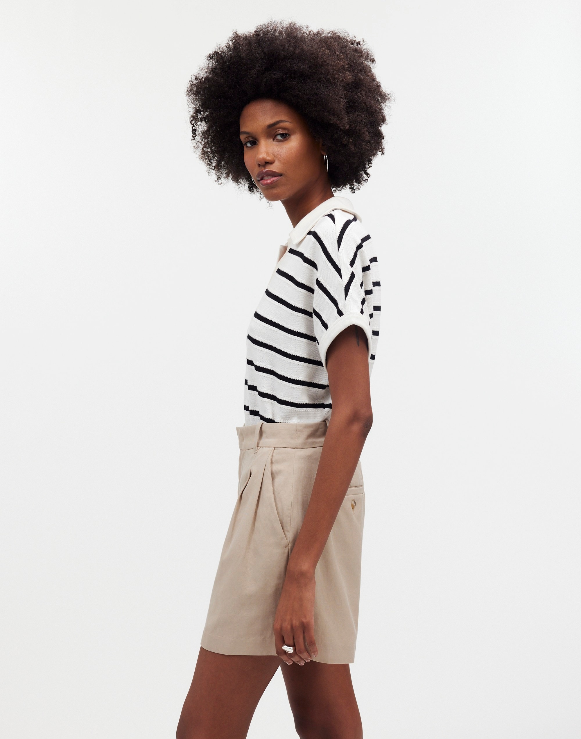 The Harlow Short in Drapey Twill