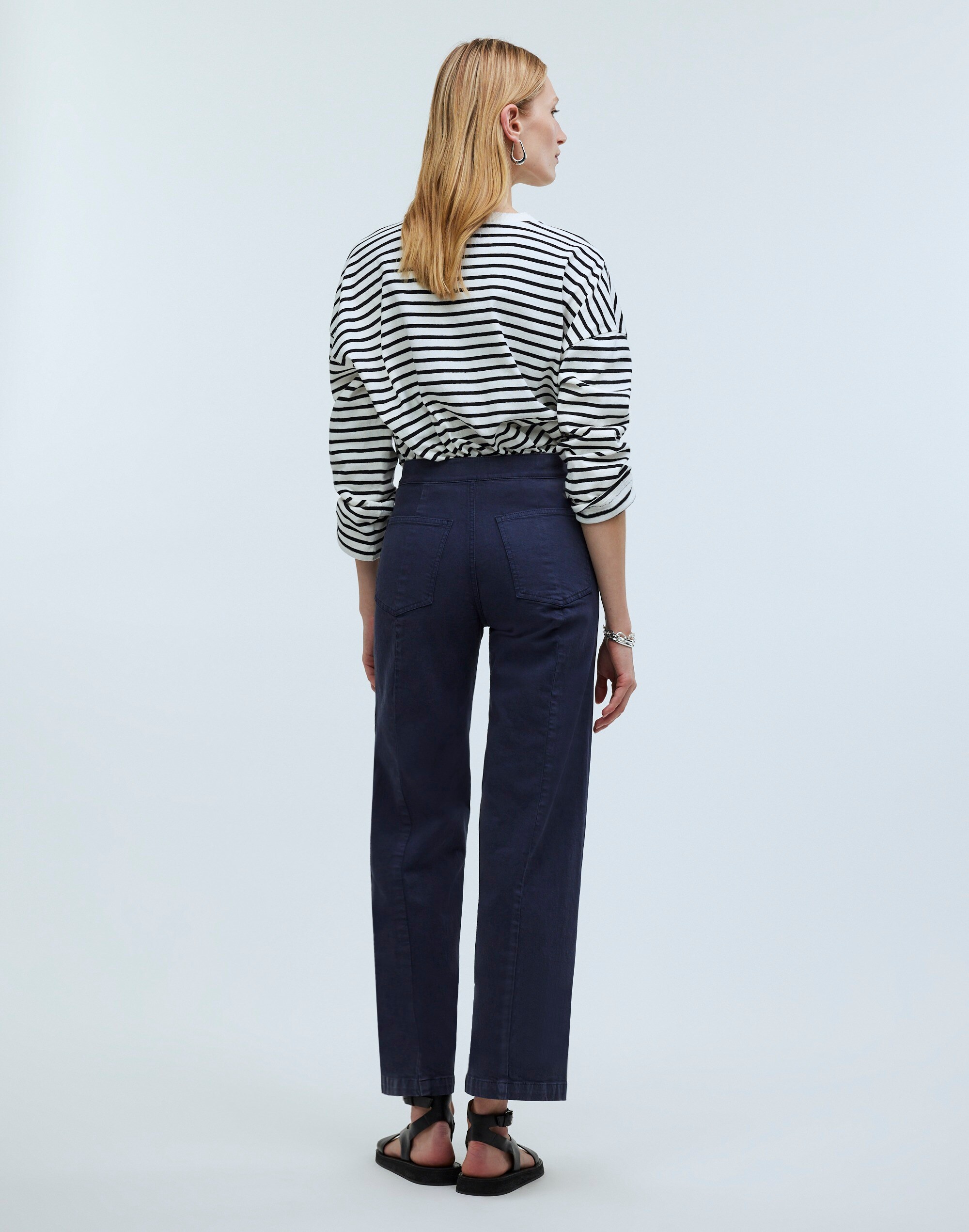 The Emmett Wide-Leg Crop Pant: Welt Pocket Edition