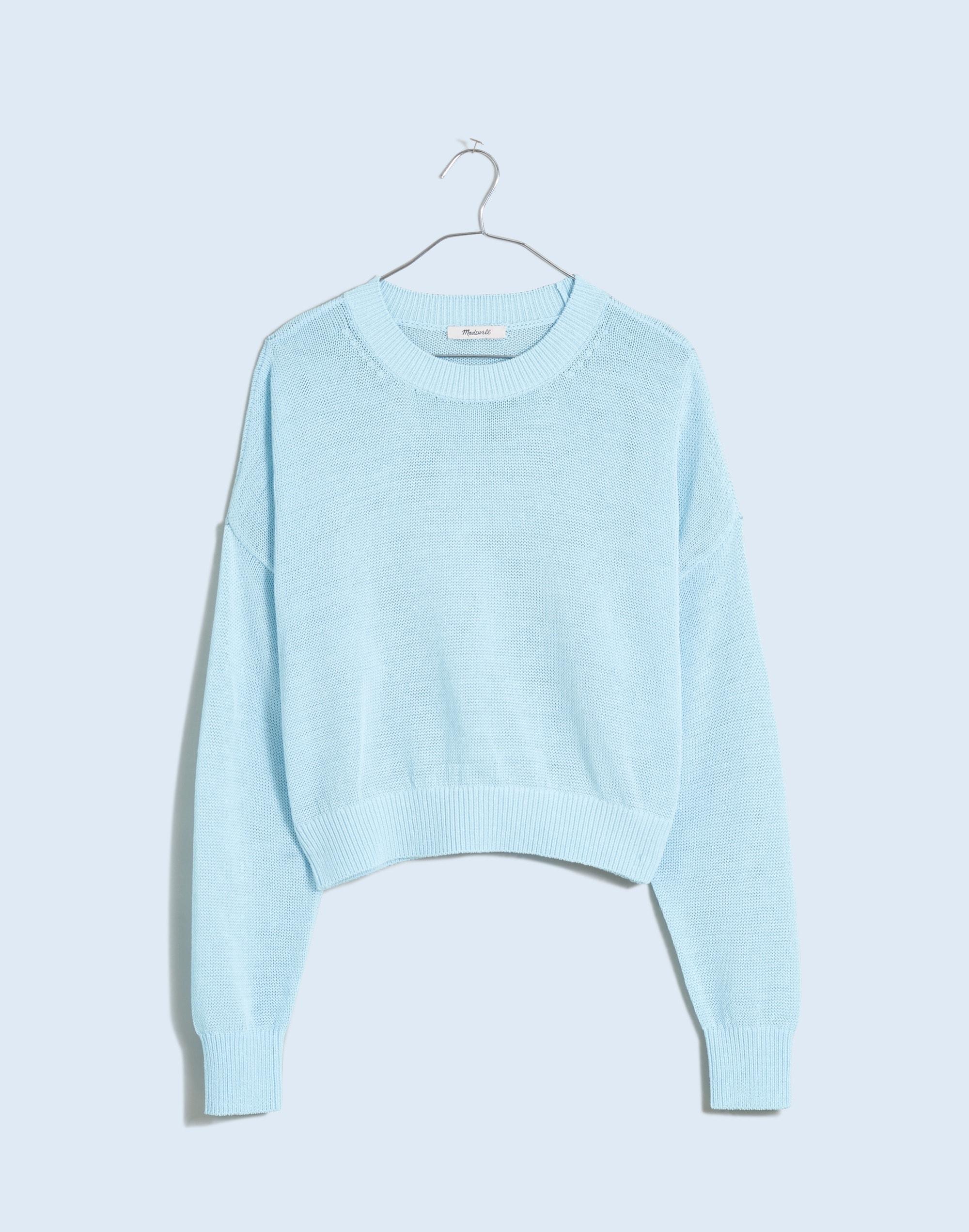 Loose-Knit Crewneck Sweater