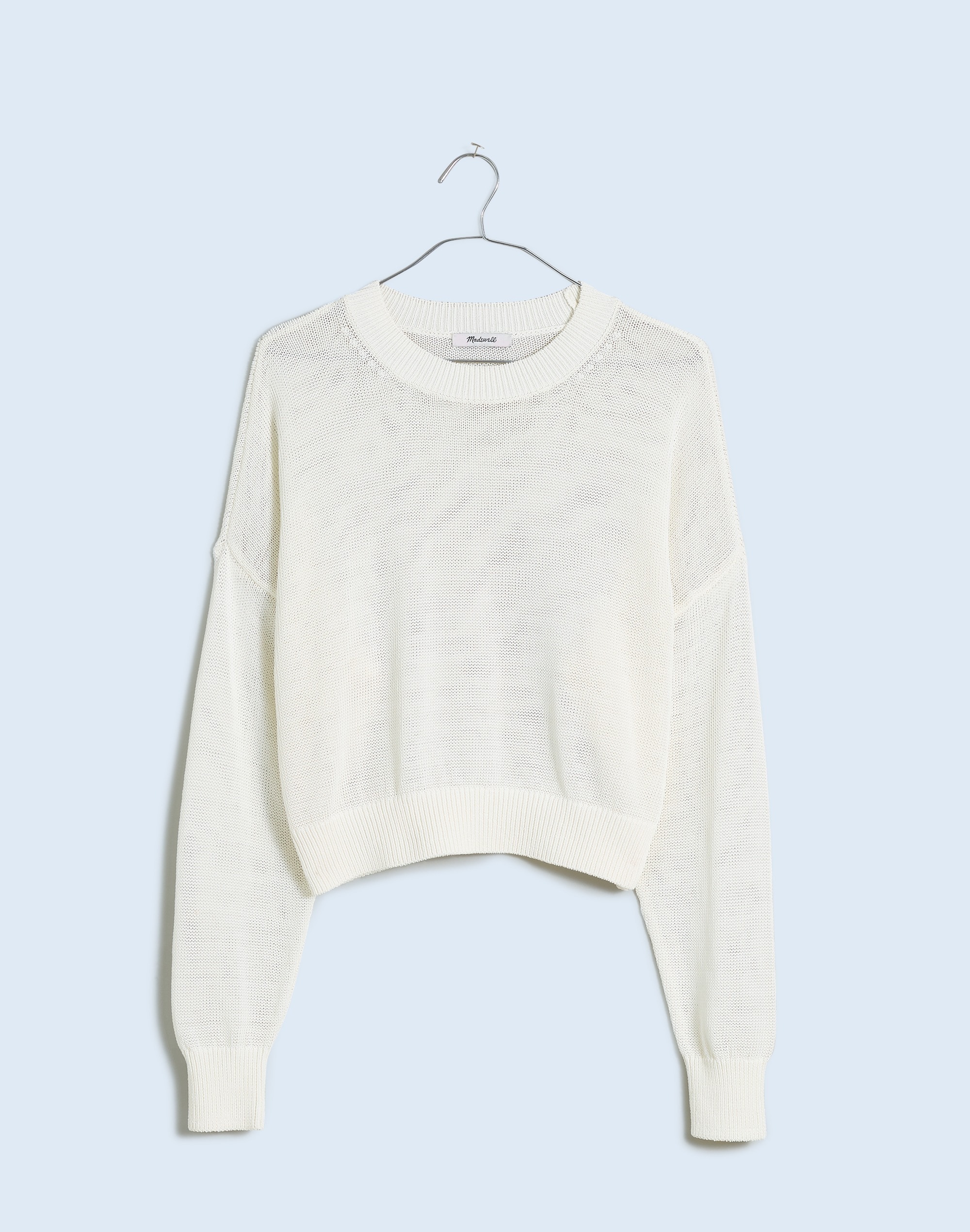Loose-Knit Crewneck Sweater