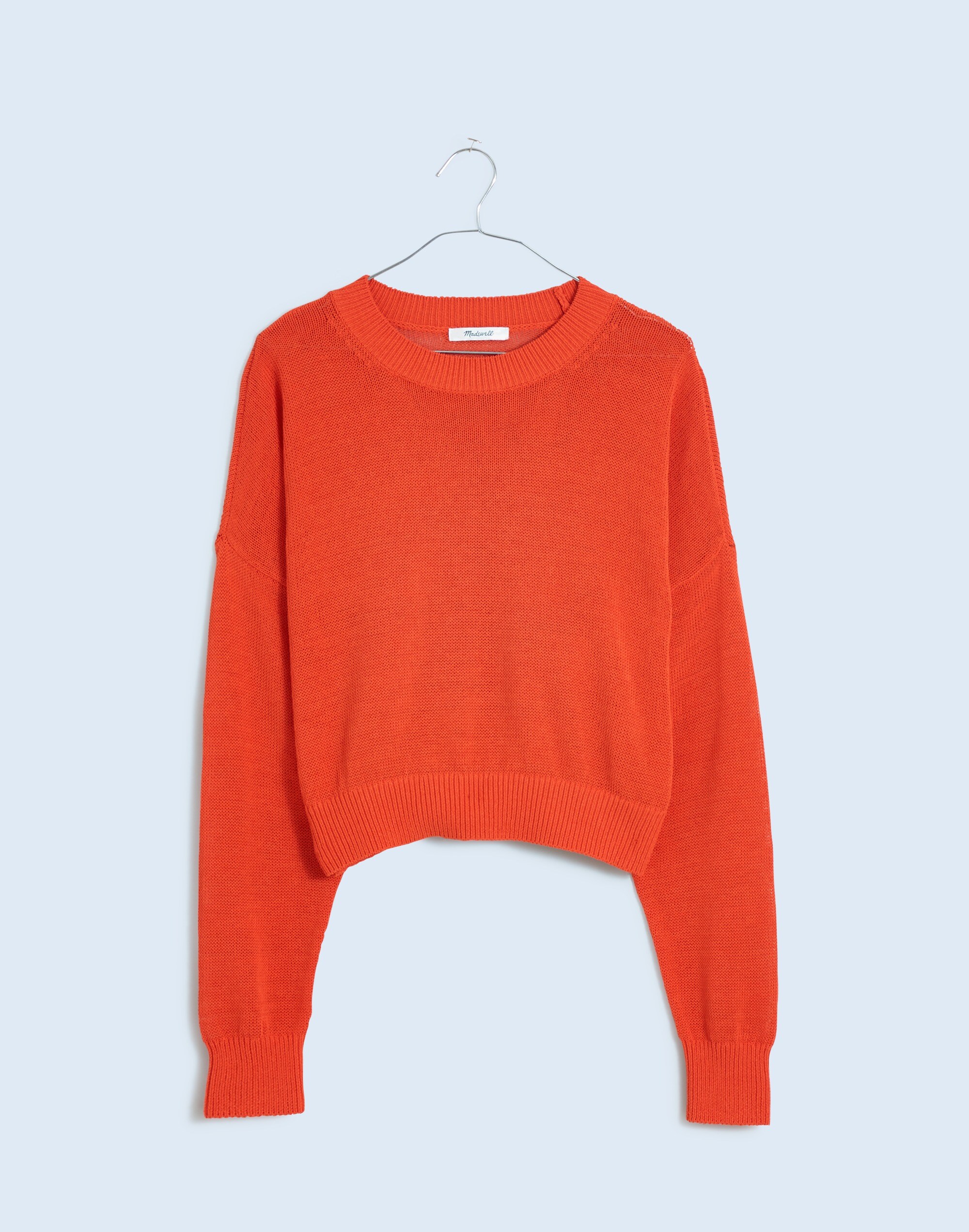 Loose-Knit Crewneck Sweater