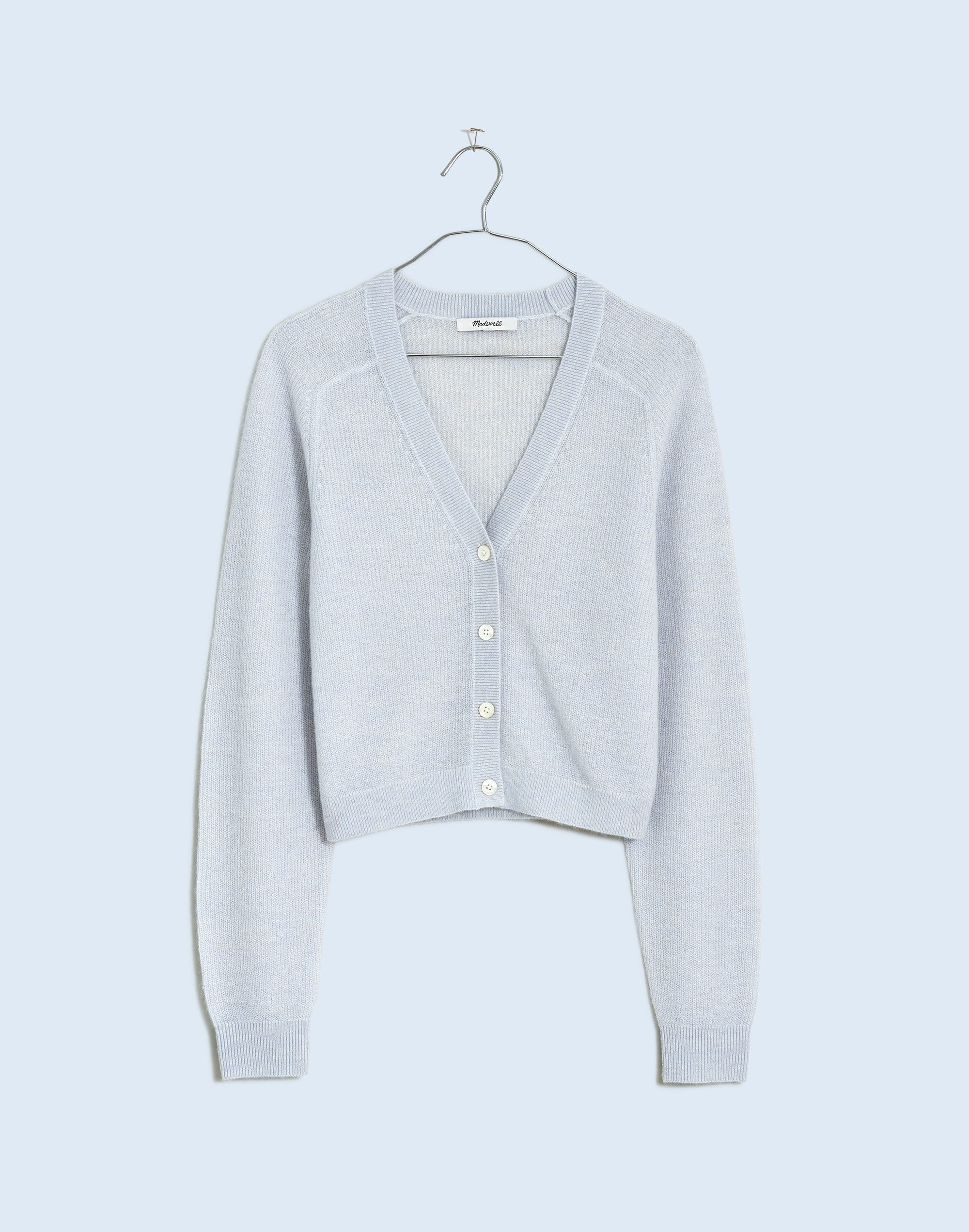 Alpaca-Blend V-Neck Cardigan Sweater