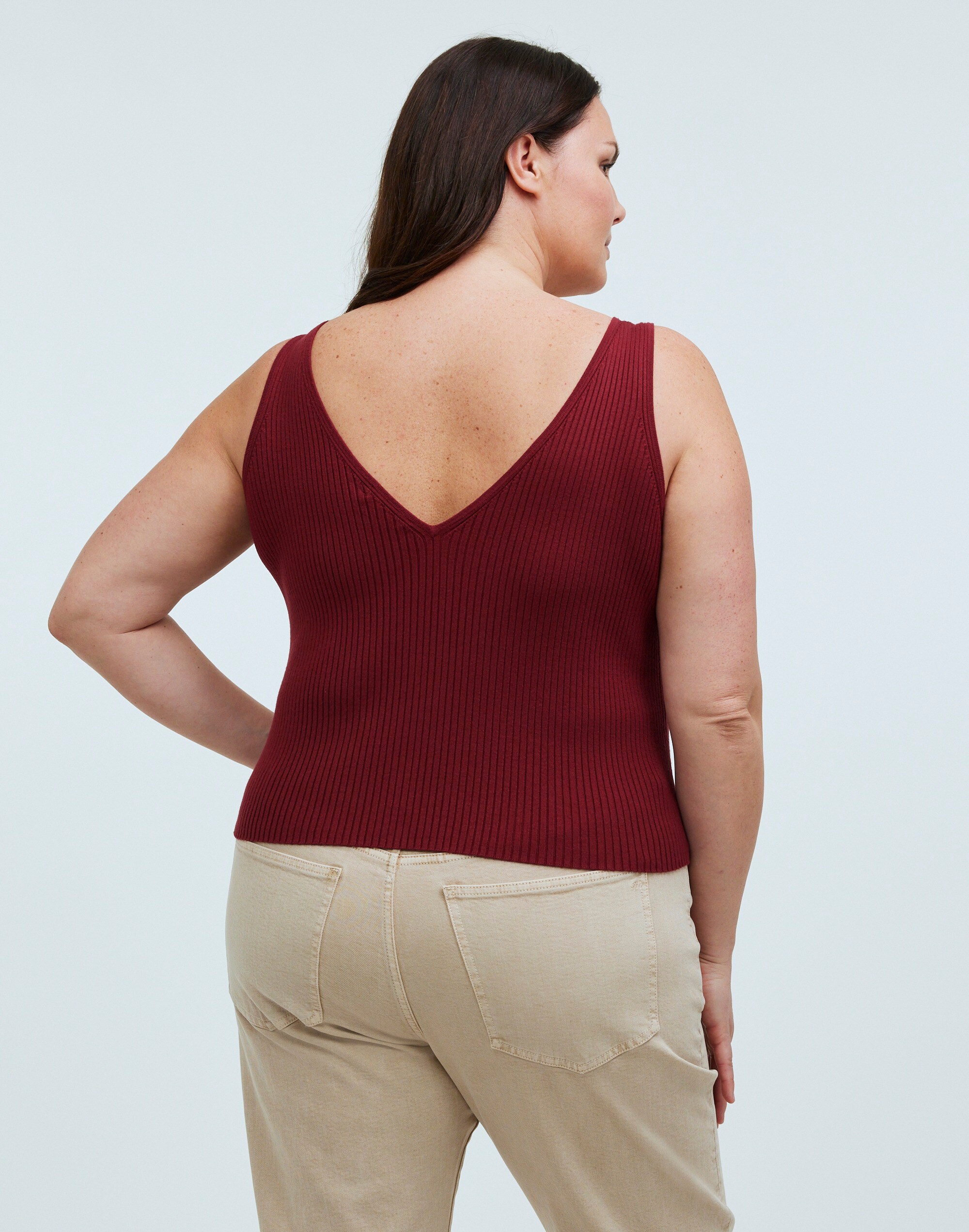 The Signature Knit Button-Front Sweater Tank